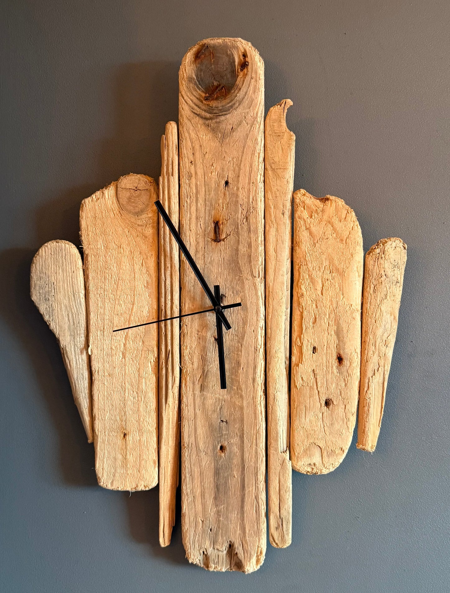 Handmade Driftwood Wall Clock