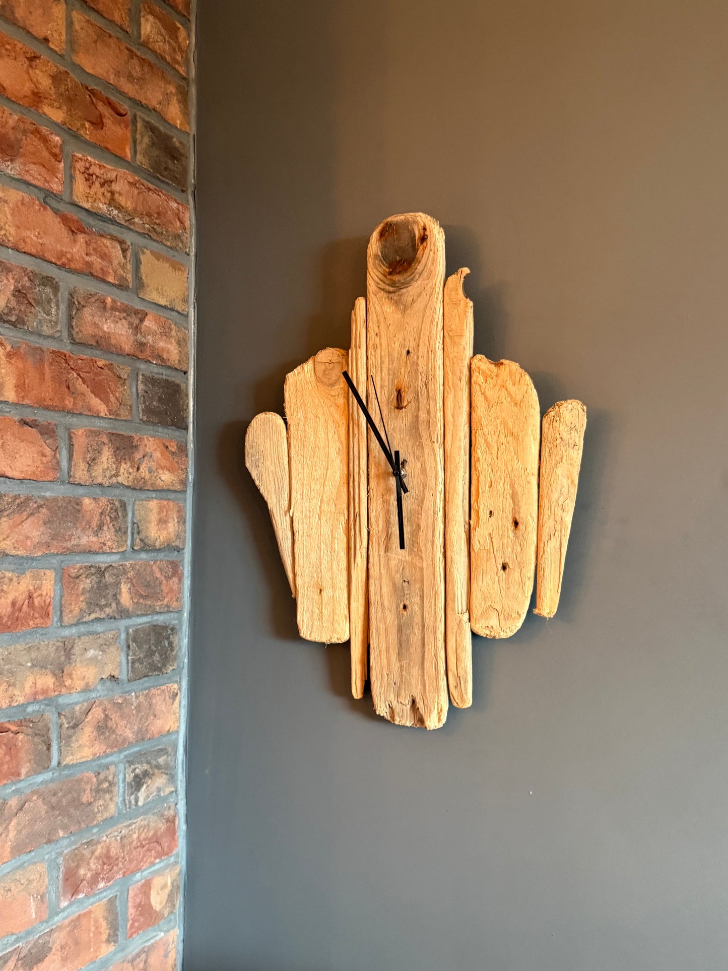 Handmade Driftwood Wall Clock