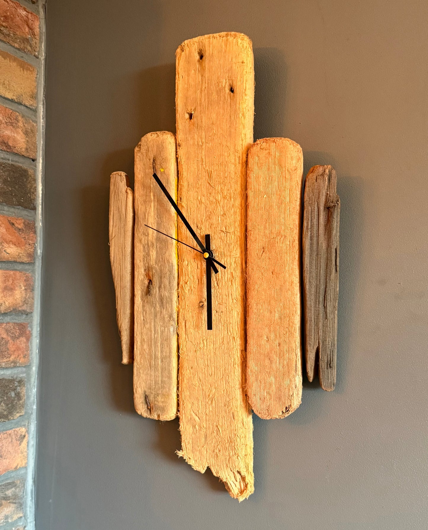 Handmade Driftwood Wall Clock