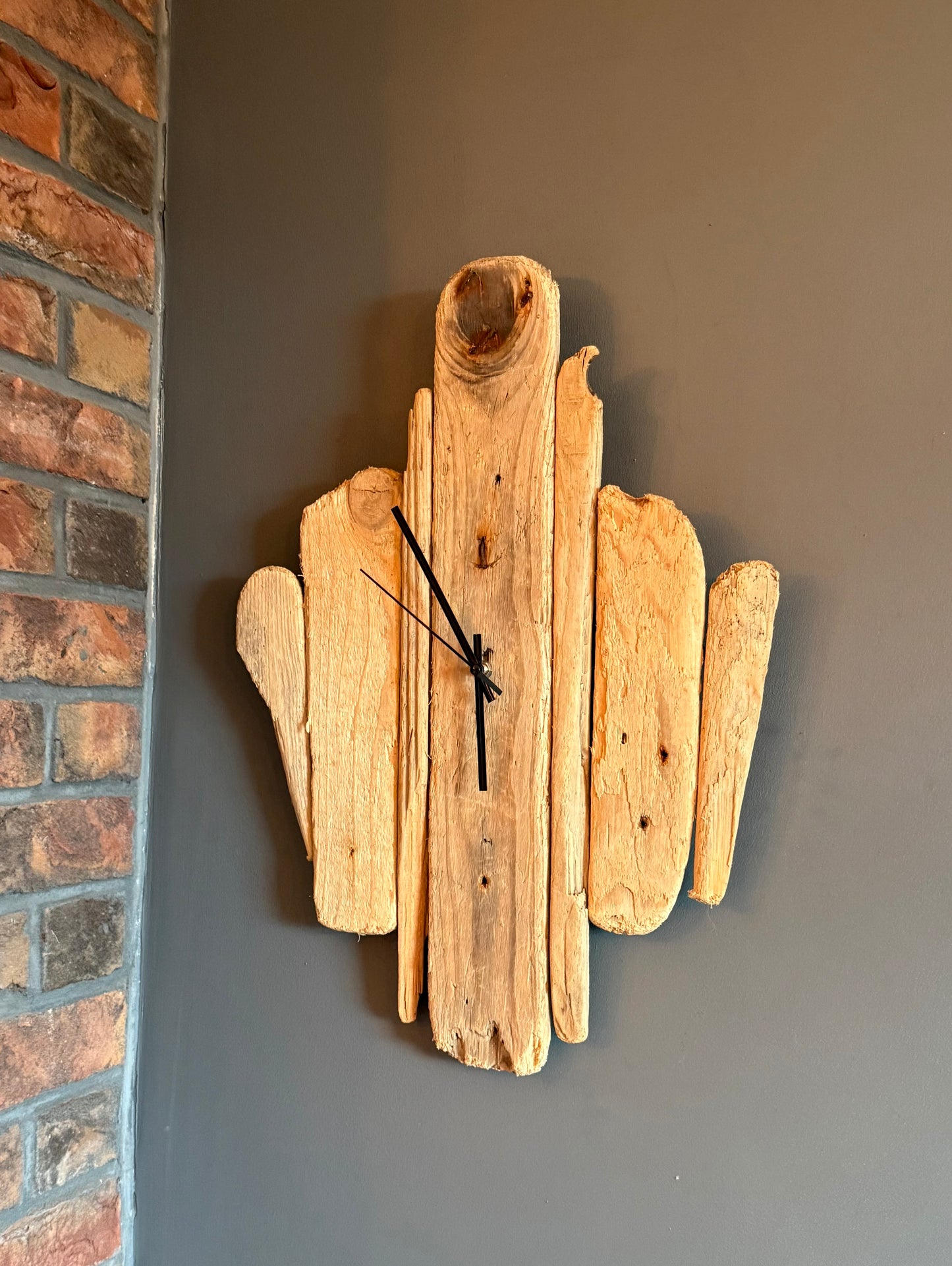 Handmade Driftwood Wall Clock