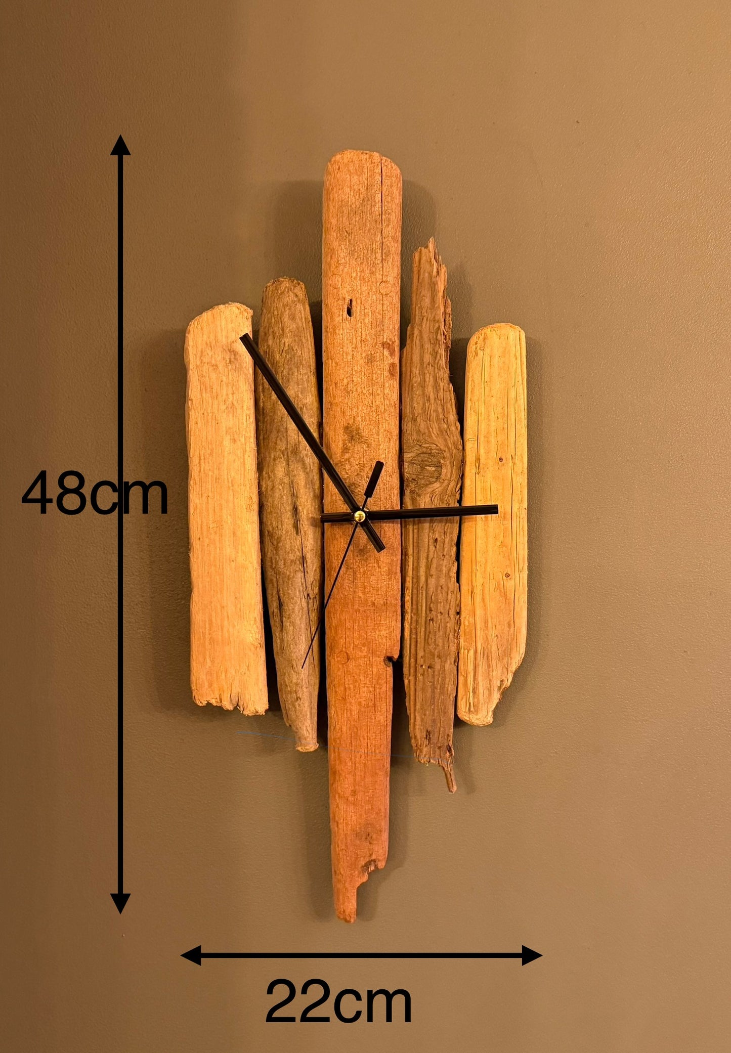 Handmade Driftwood Wall Clock