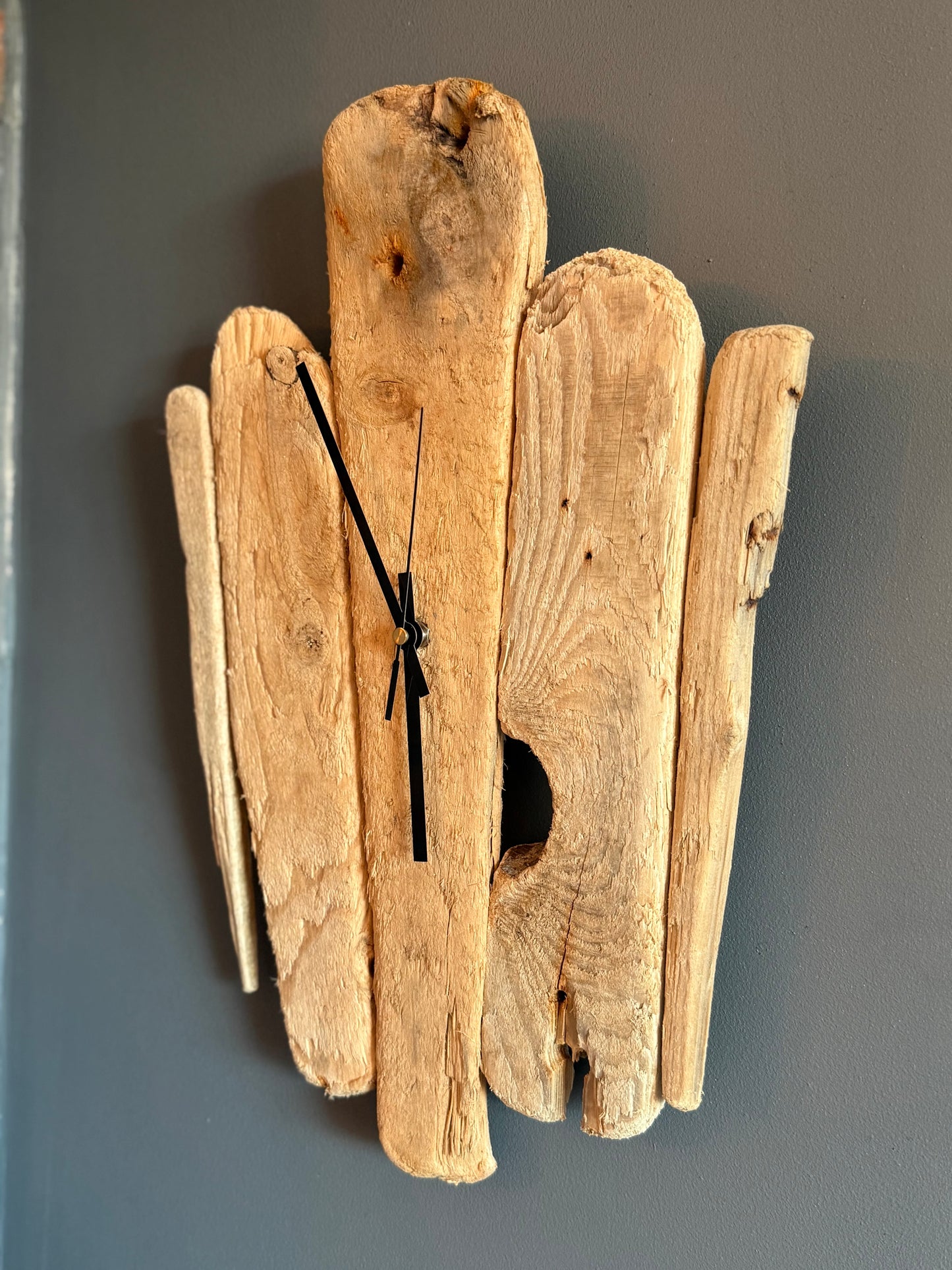 Handmade Driftwood Wall Clock