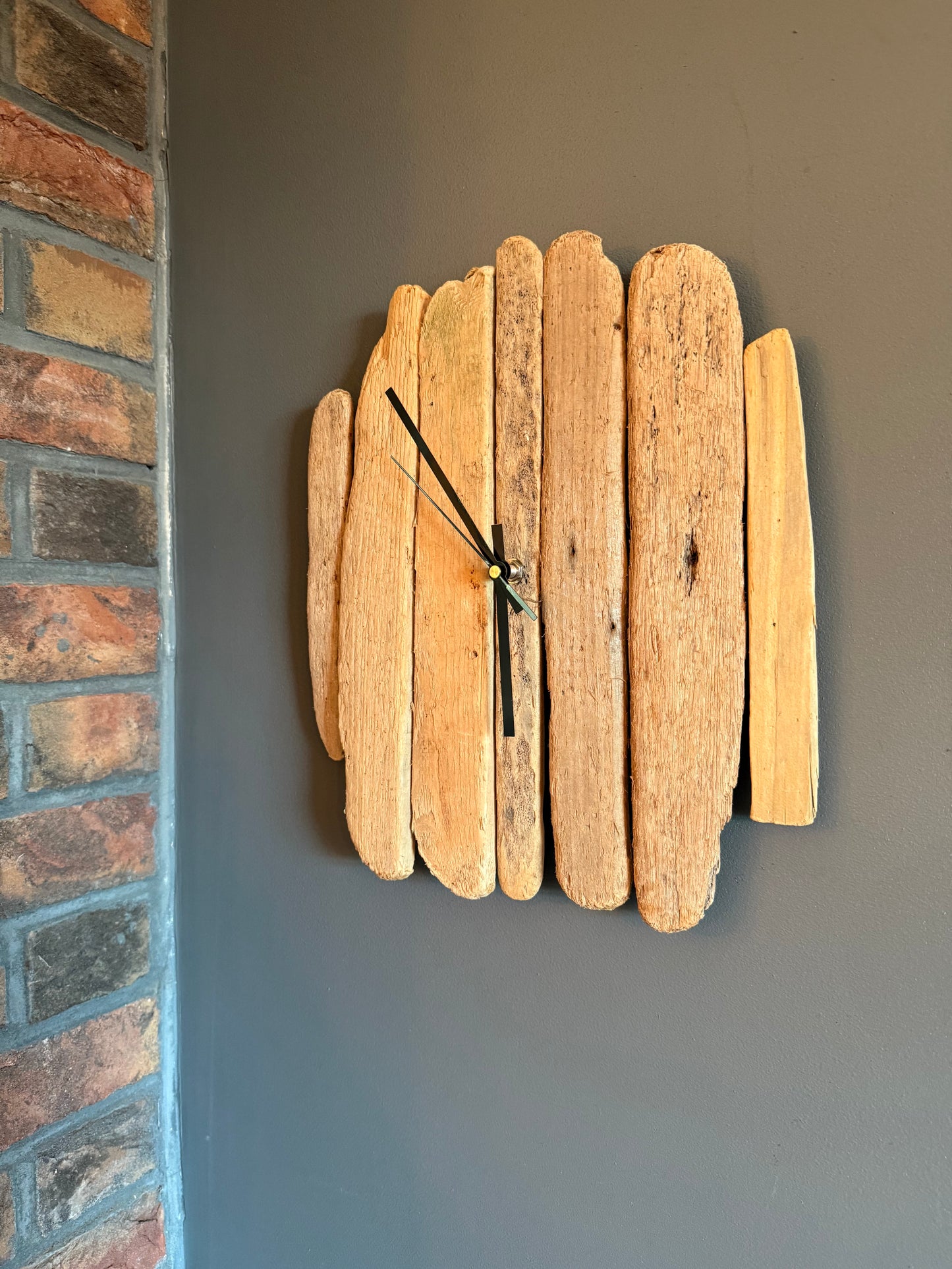 Handmade Driftwood Wall Clock