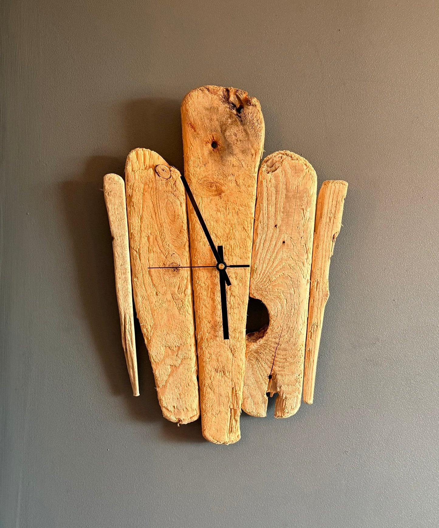 Handmade Driftwood Wall Clock