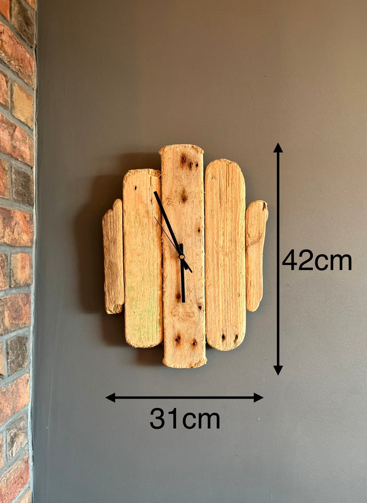 Handmade Driftwood Wall Clock
