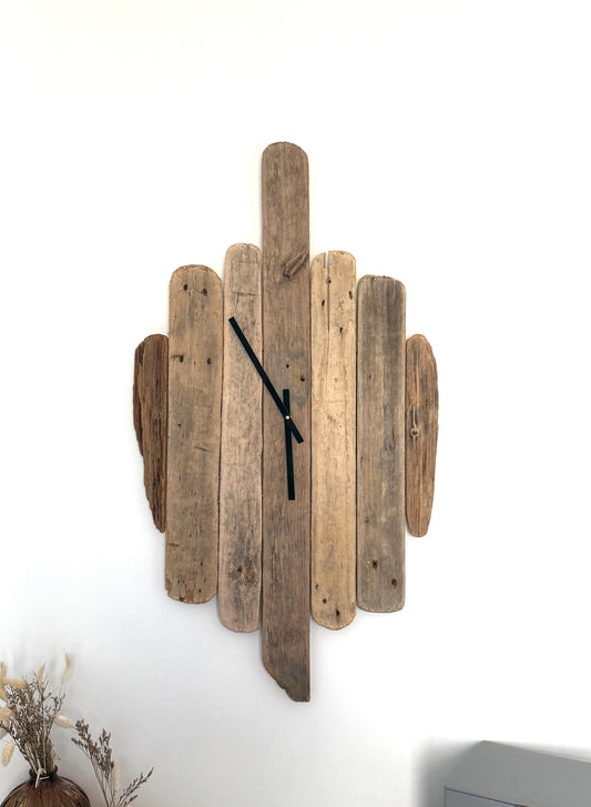 Large Handmade Driftwood Wall Clock