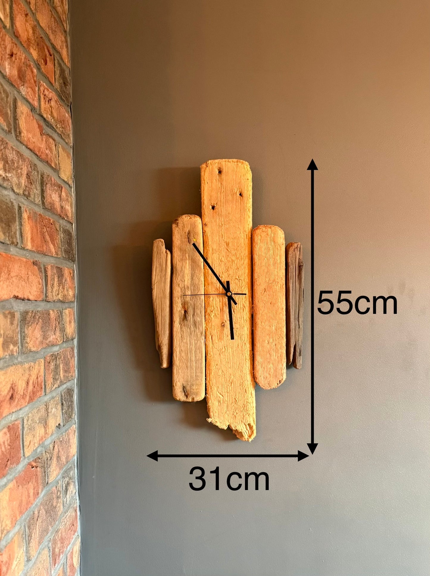 Handmade Driftwood Wall Clock