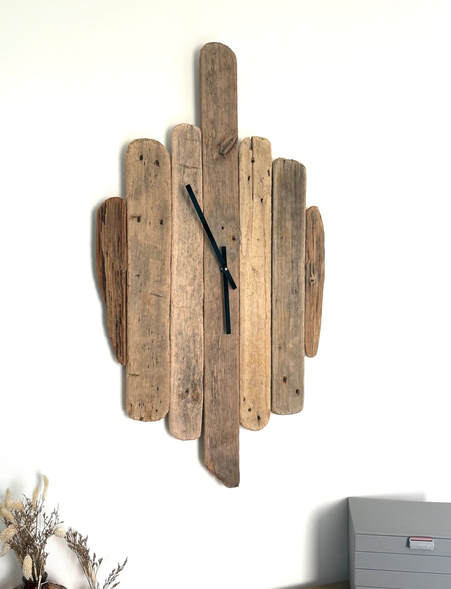 Large Handmade Driftwood Wall Clock