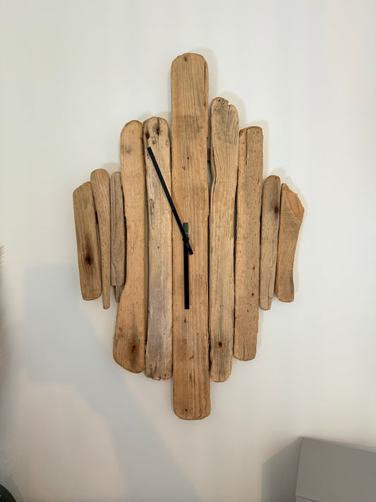 Large Handmade Driftwood Wall Clock