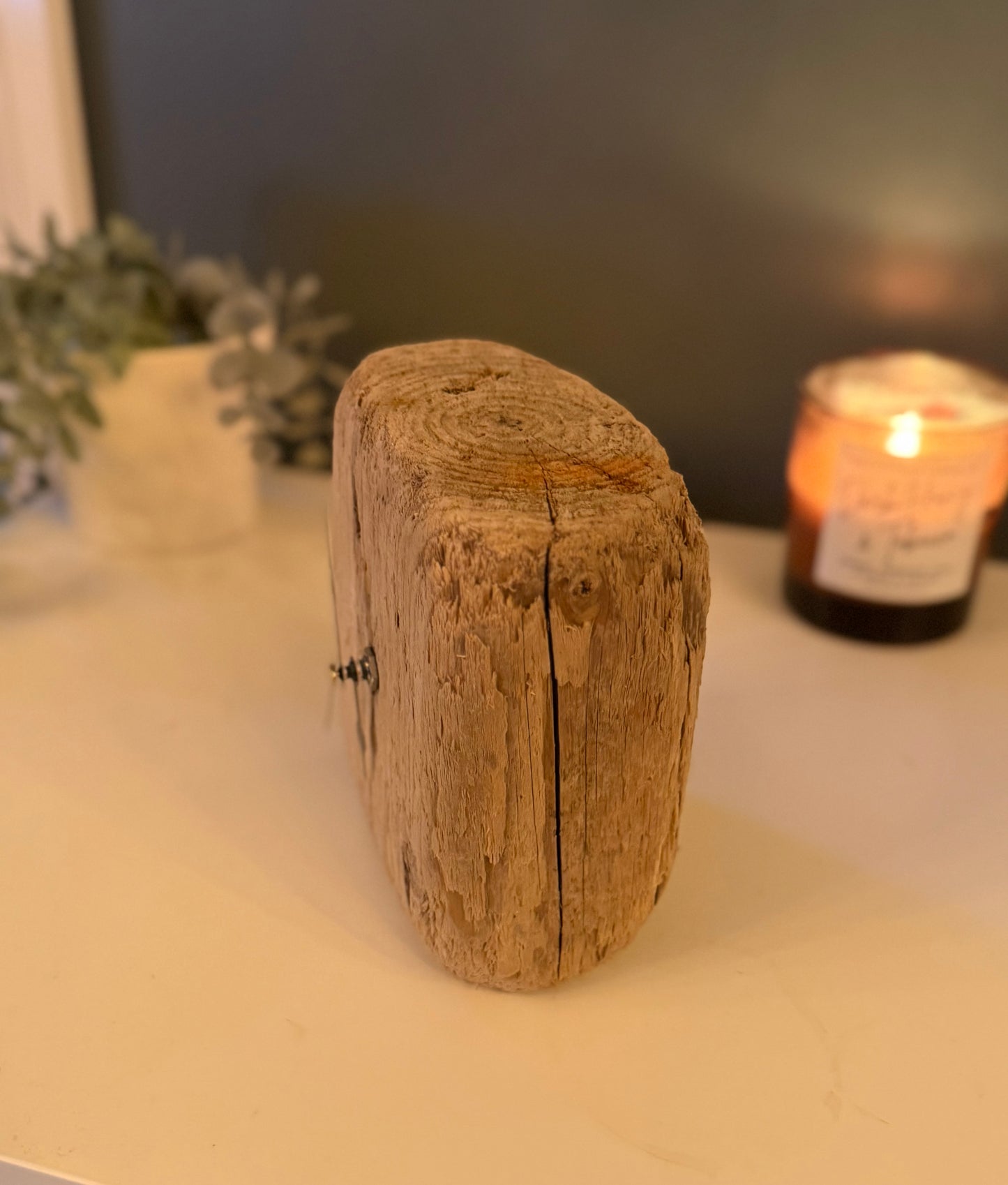 Small Handmade Driftwood Chunky Clock