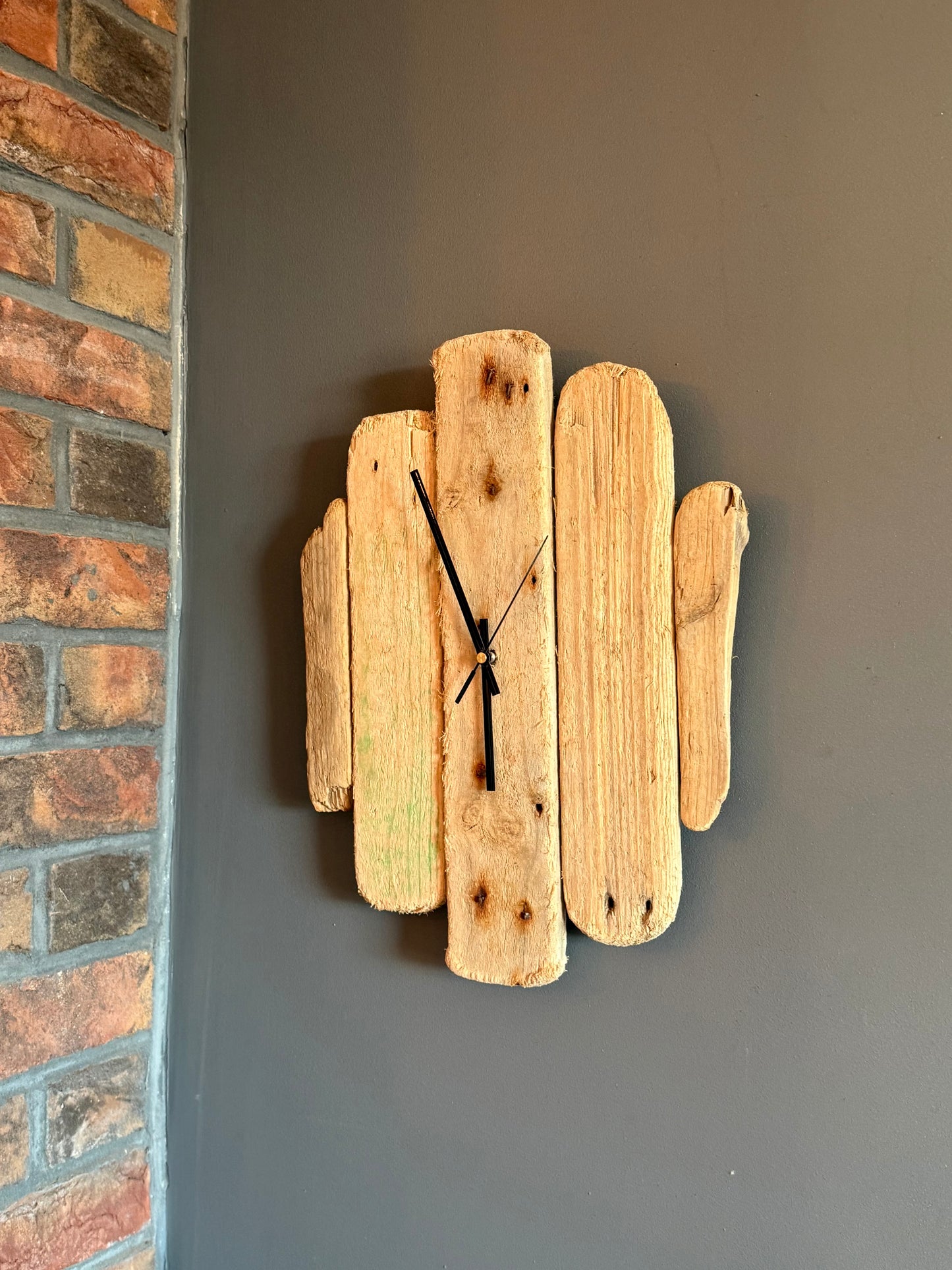 Handmade Driftwood Wall Clock