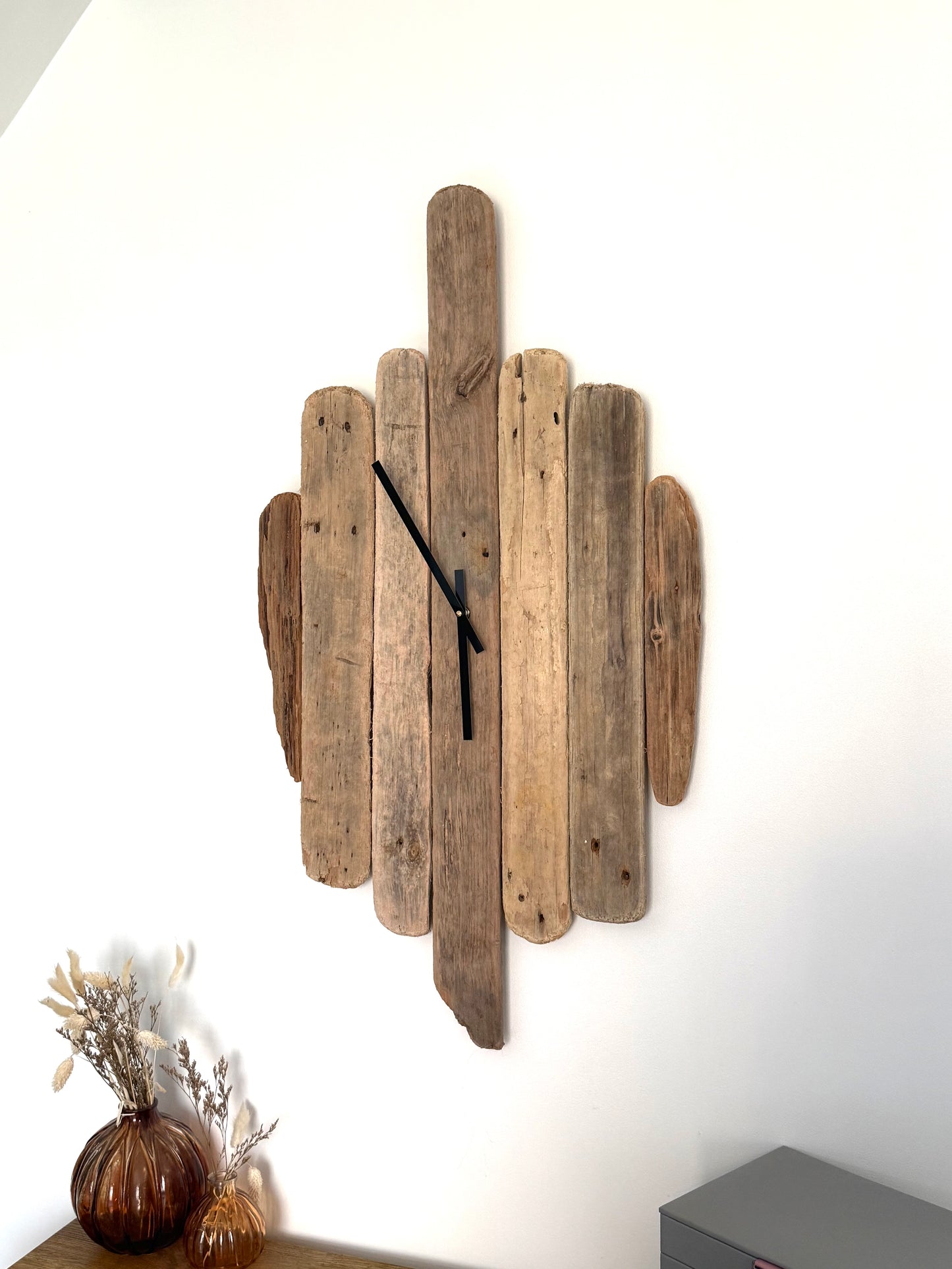 Large Handmade Driftwood Wall Clock