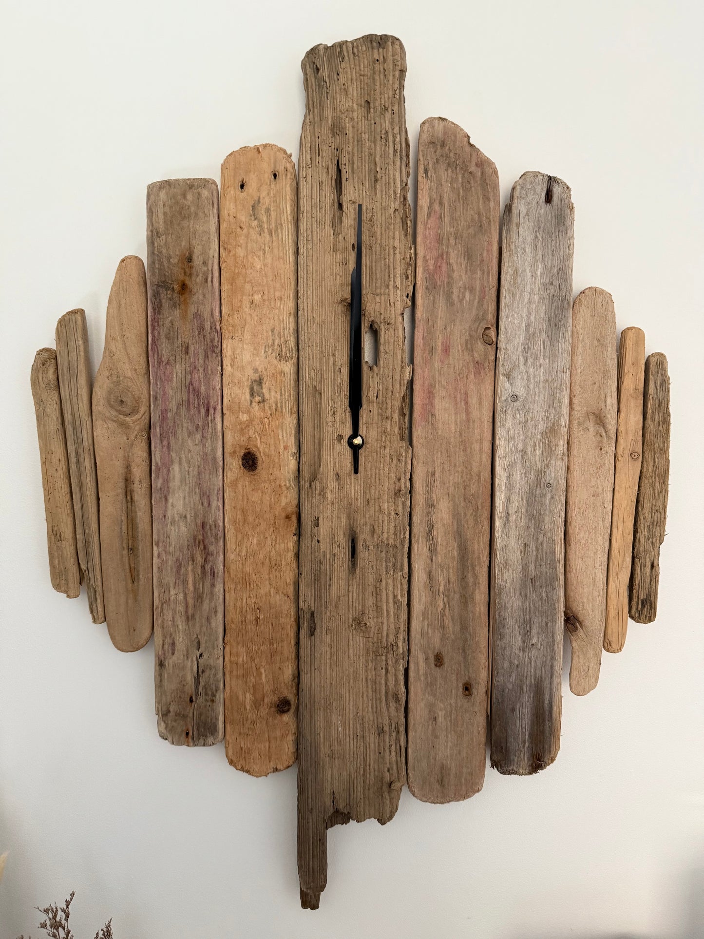 Large Handmade Driftwood Wall Clock