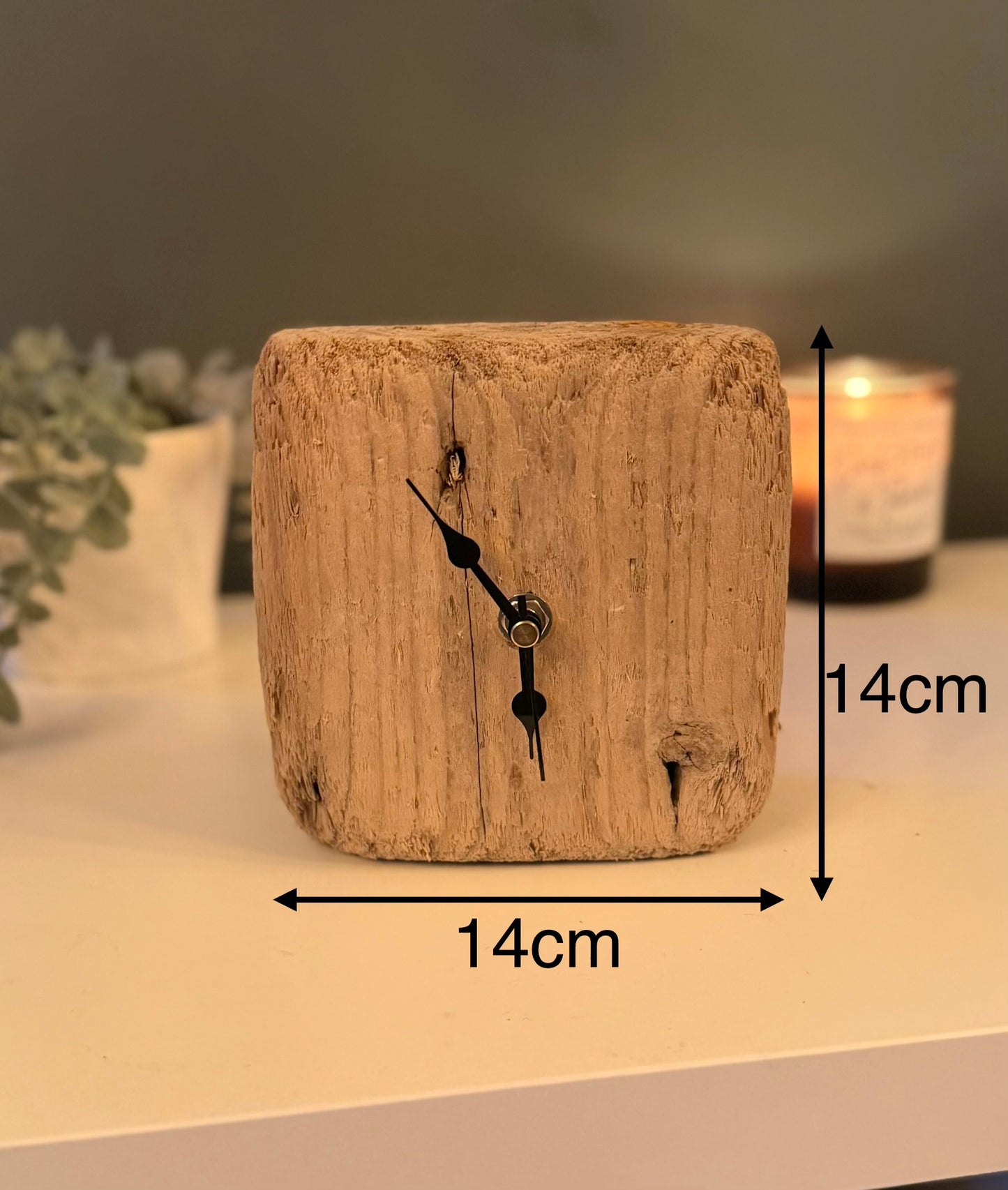 Small Handmade Driftwood Chunky Clock