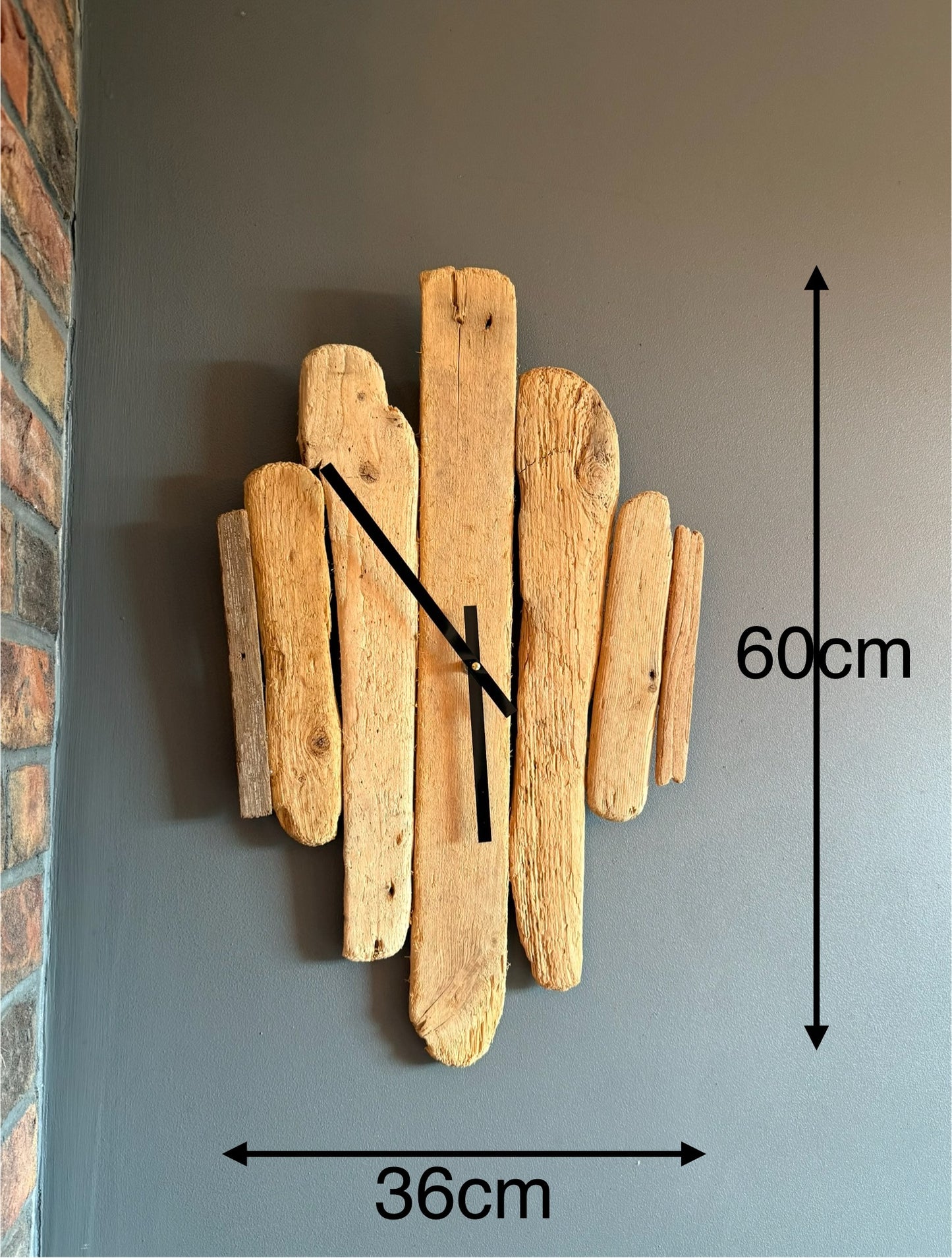 Handmade Driftwood Wall Clock