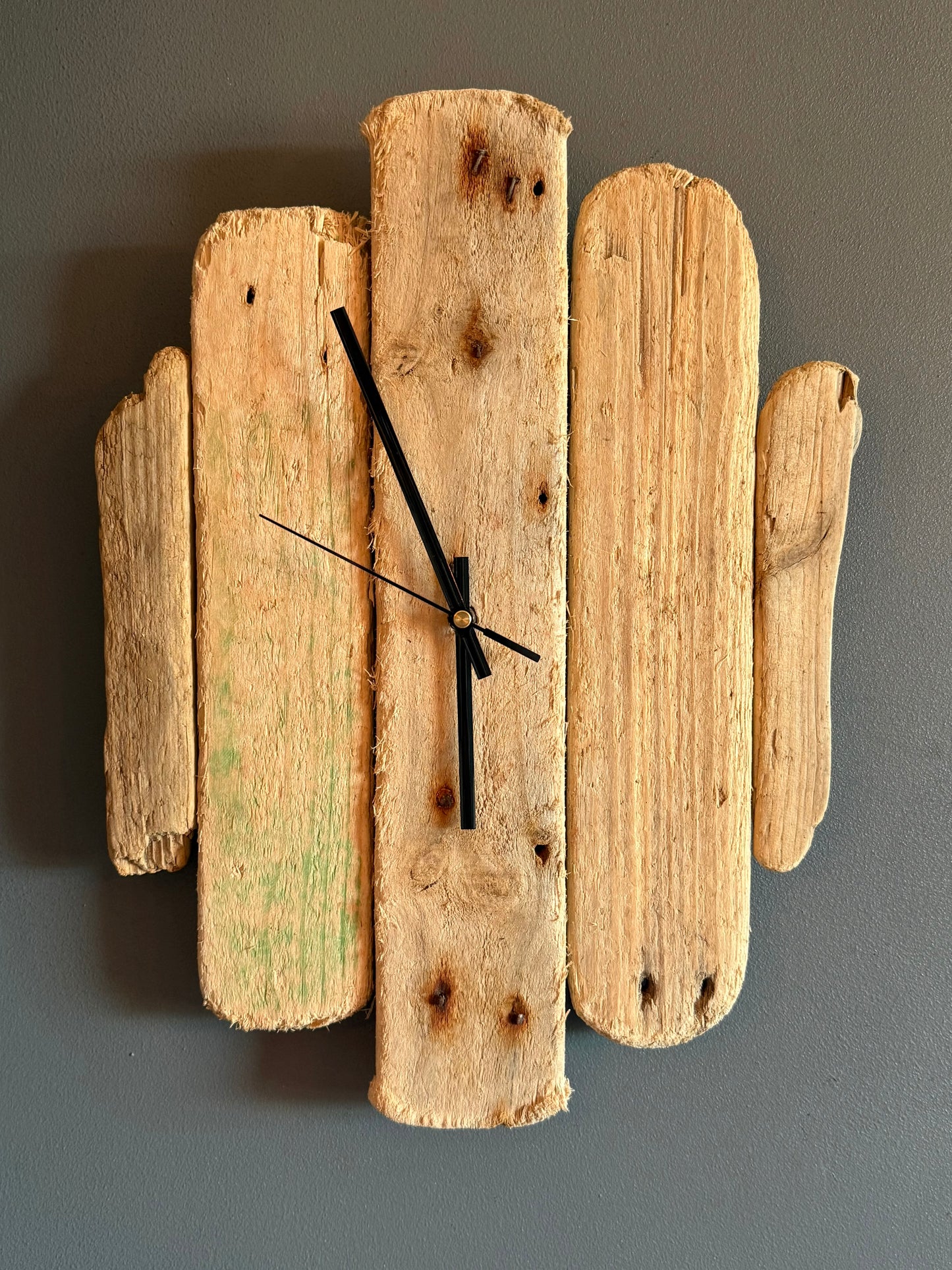 Handmade Driftwood Wall Clock