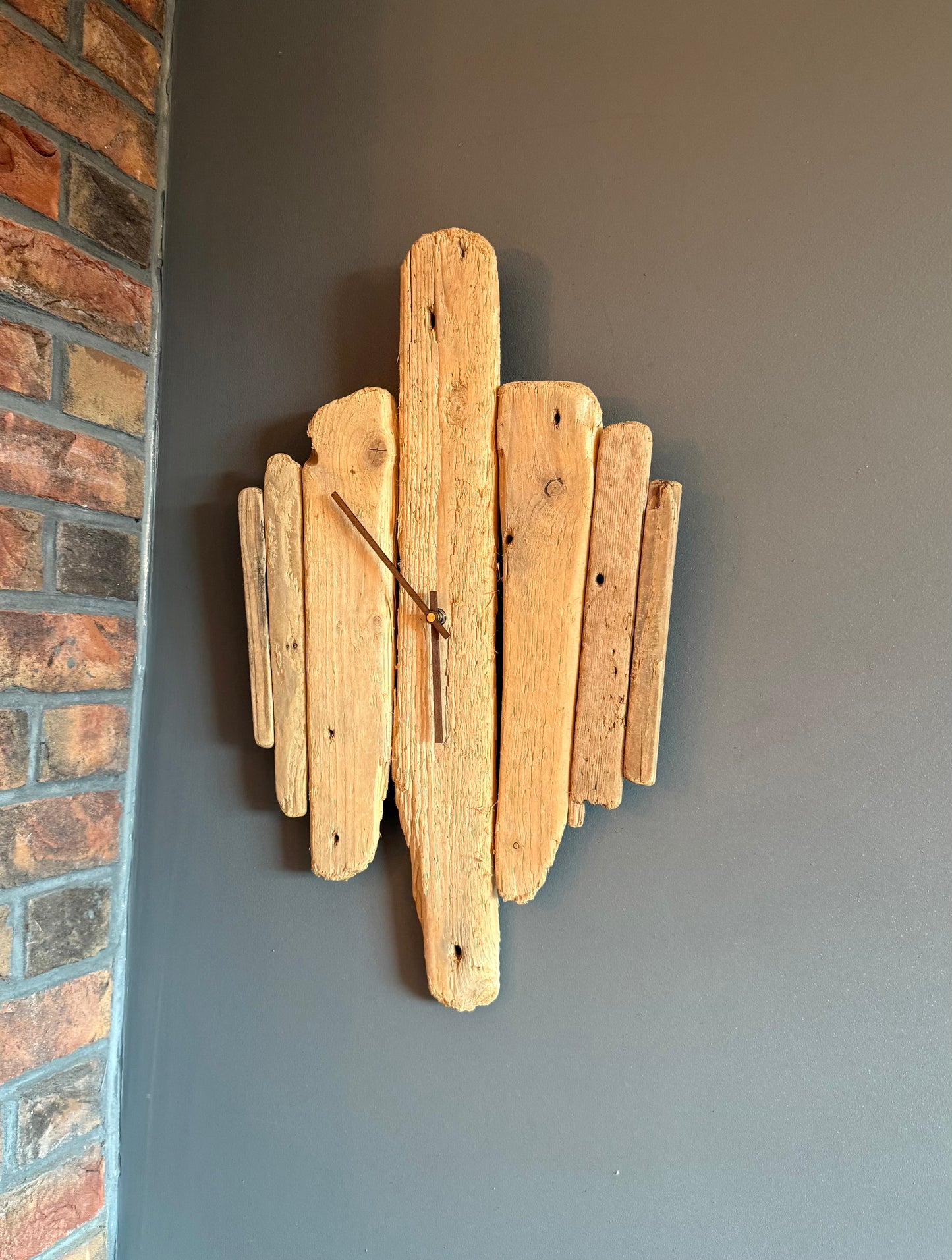 Handmade Driftwood Wall Clock