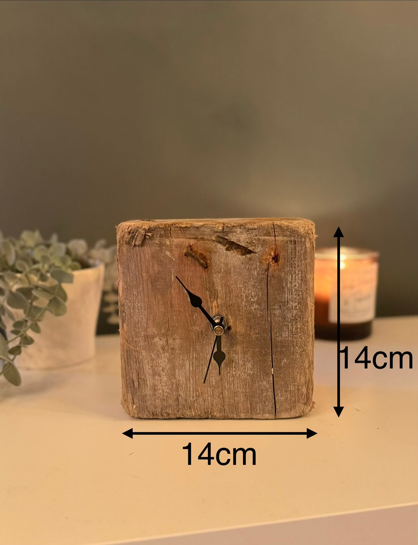 Small Handmade Driftwood Chunky Clock
