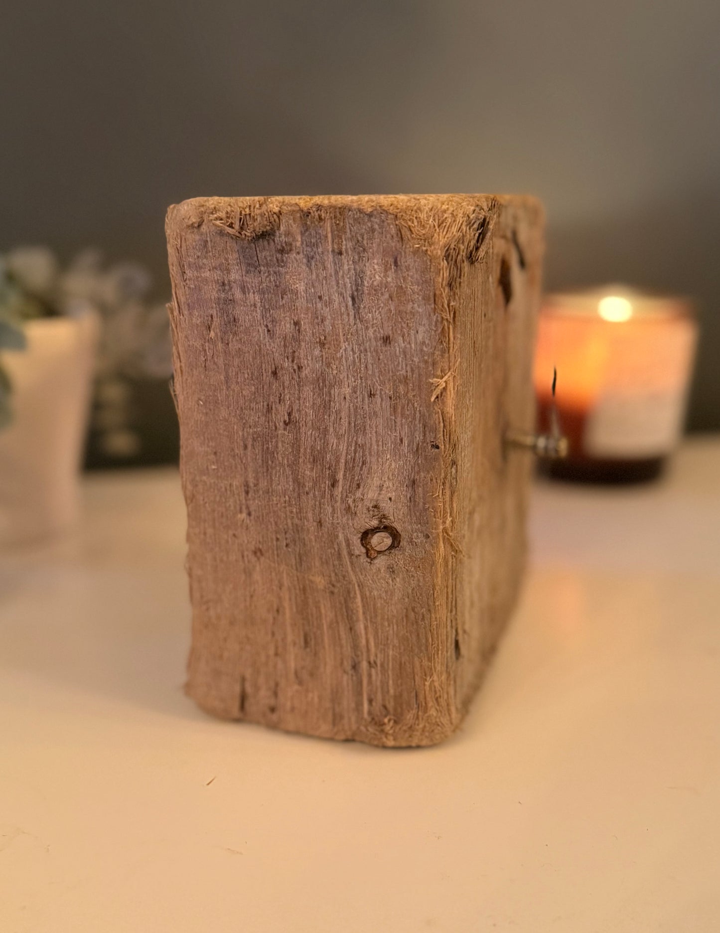 Small Handmade Driftwood Chunky Clock