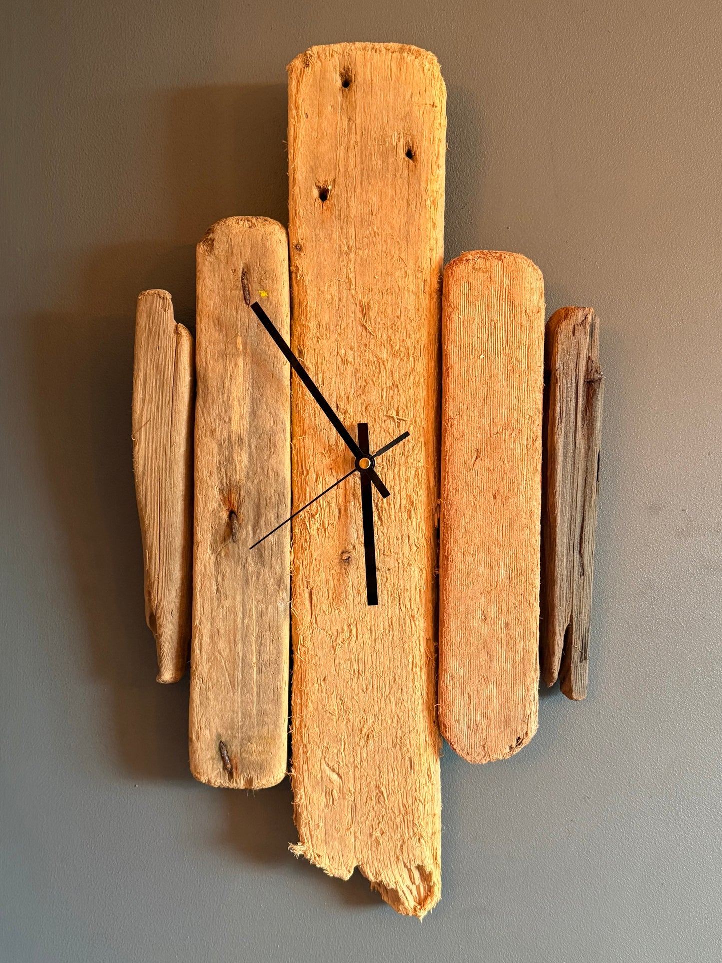 Handmade Driftwood Wall Clock