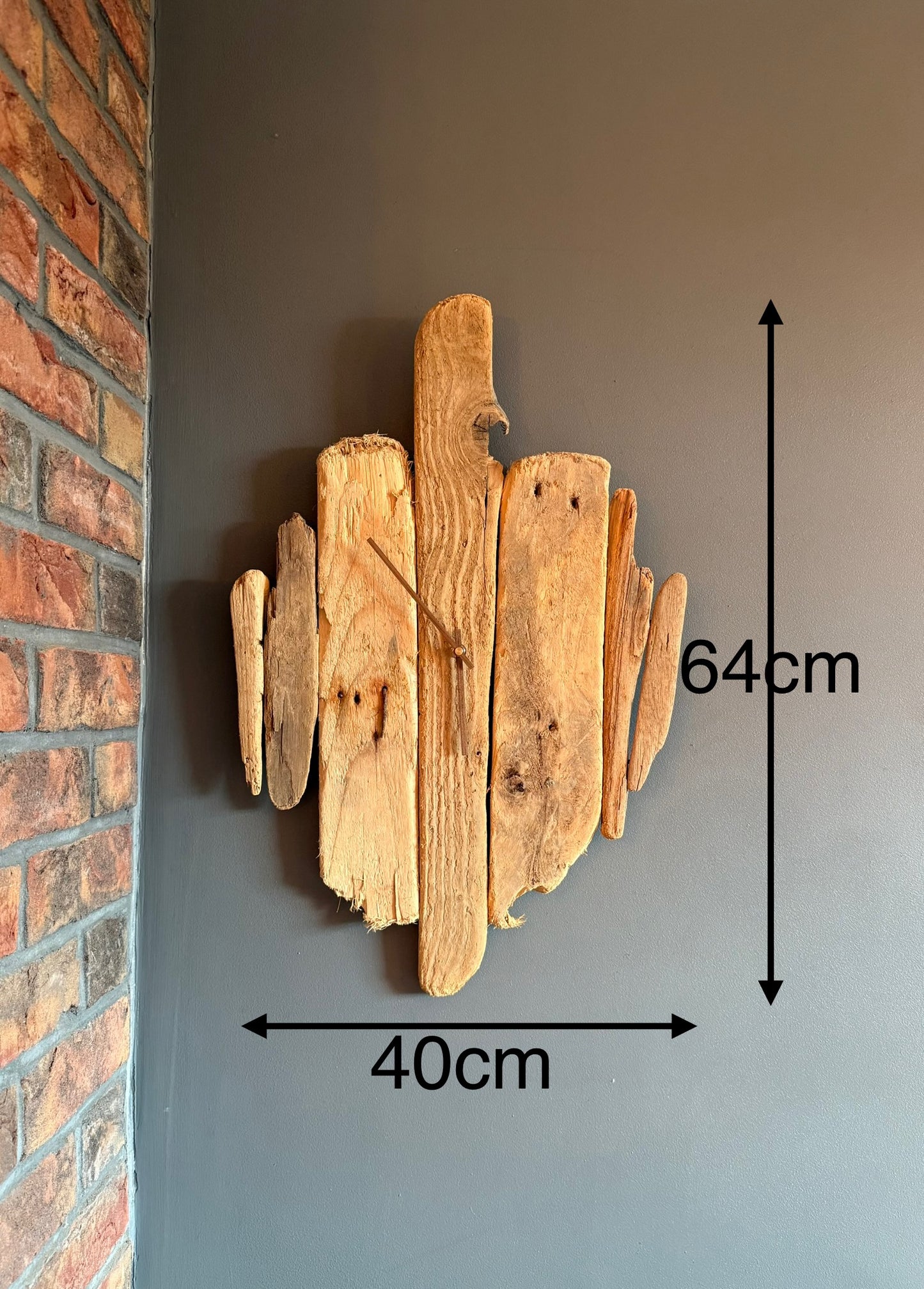 Handmade Driftwood Wall Clock