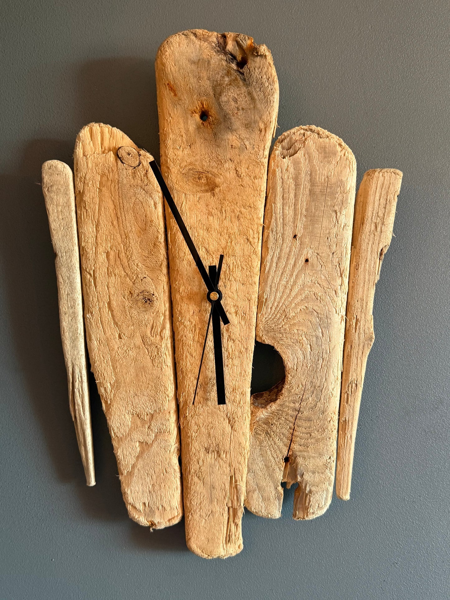Handmade Driftwood Wall Clock