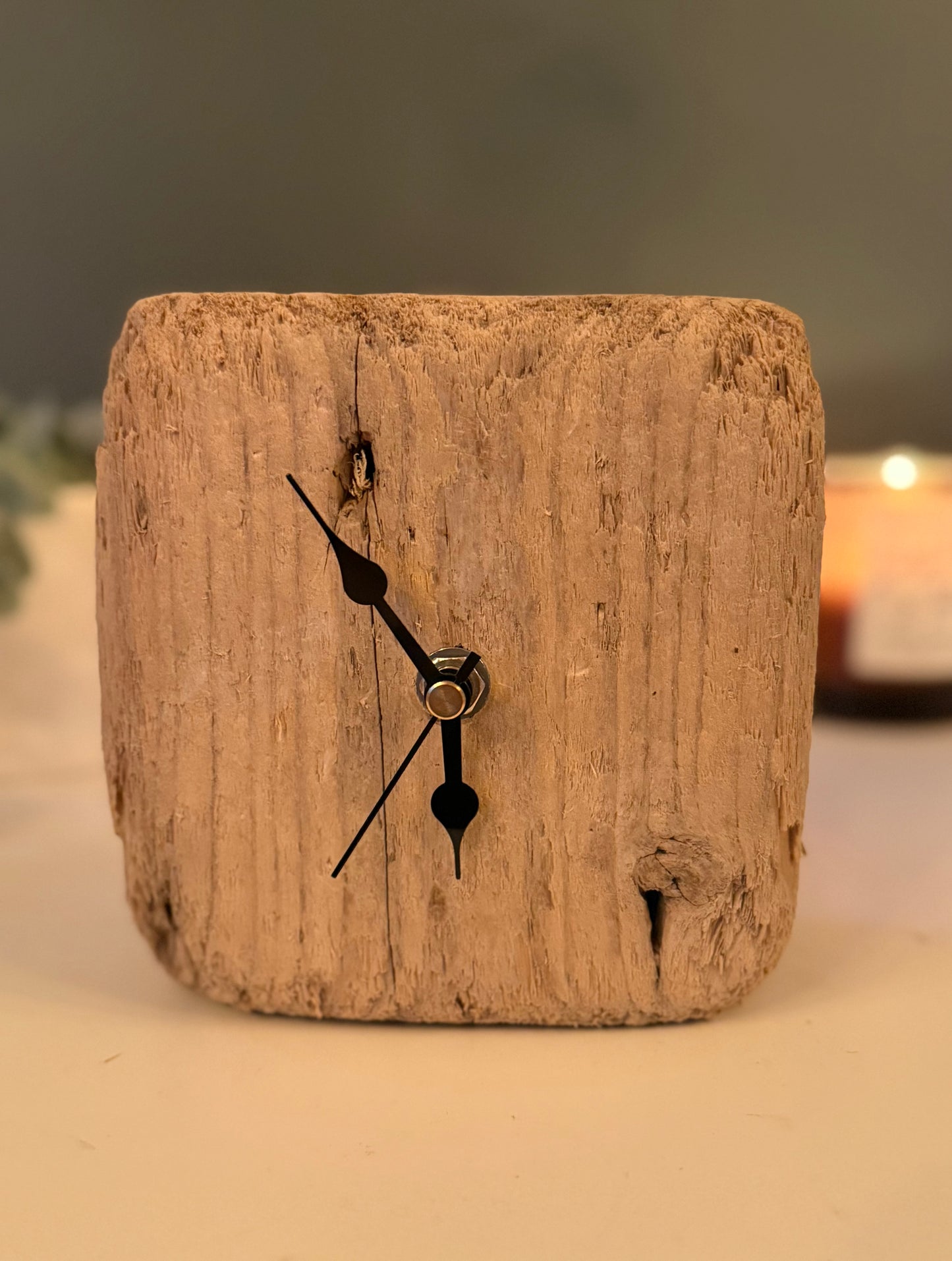 Small Handmade Driftwood Chunky Clock