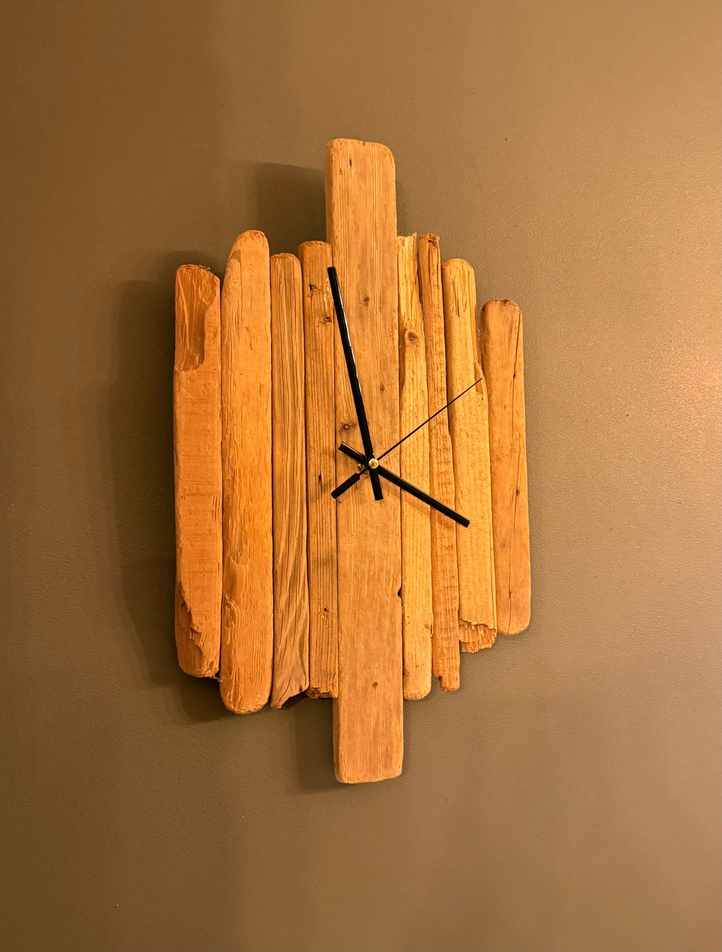 Handmade Driftwood Wall Clock