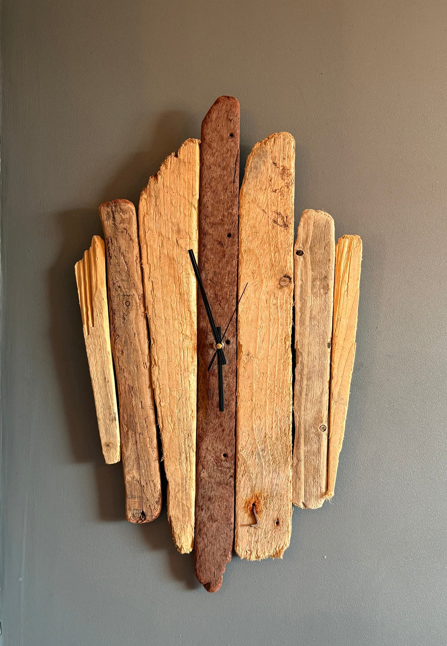 Large Handmade Driftwood Wall Clock