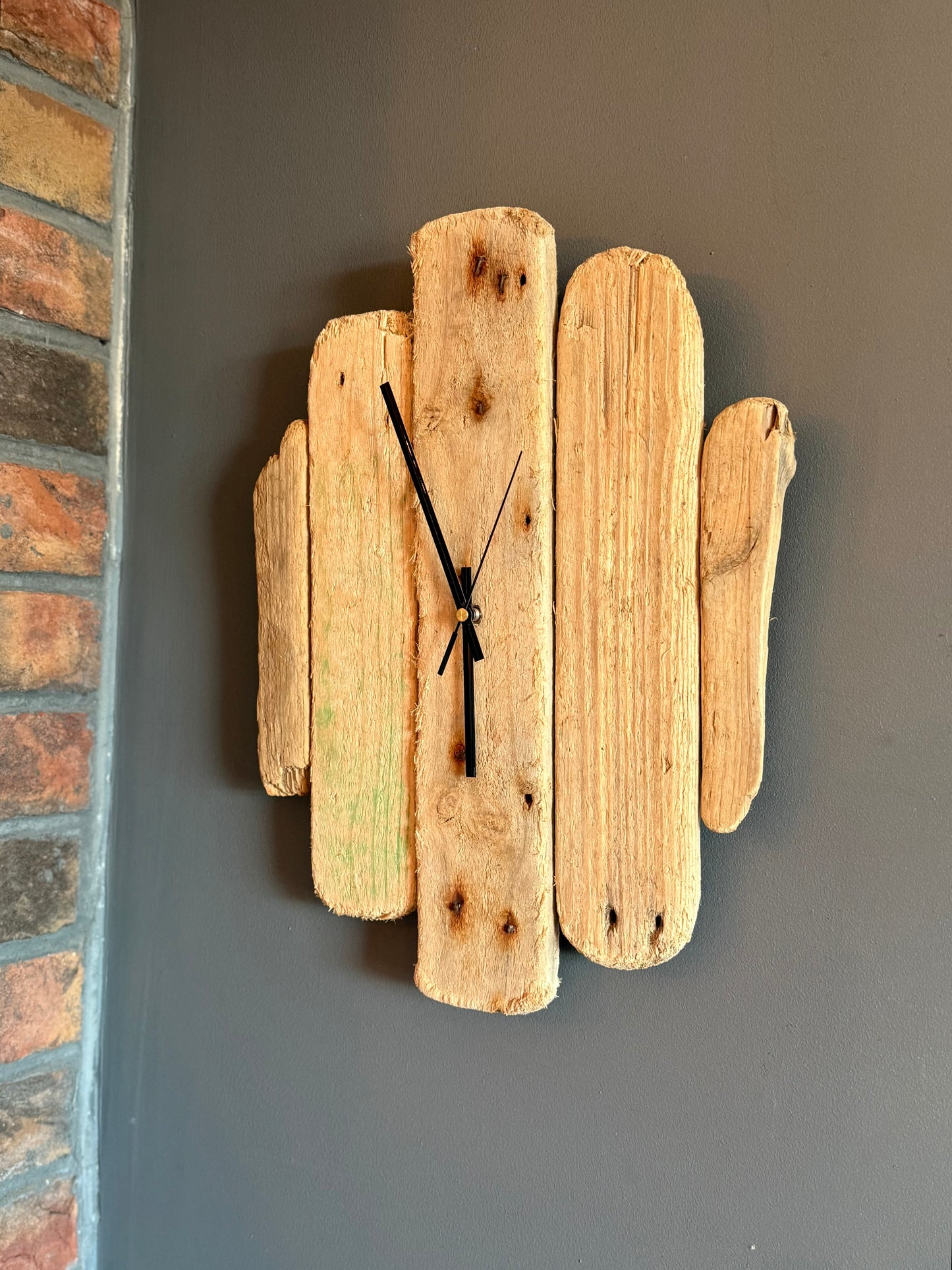 Handmade Driftwood Wall Clock