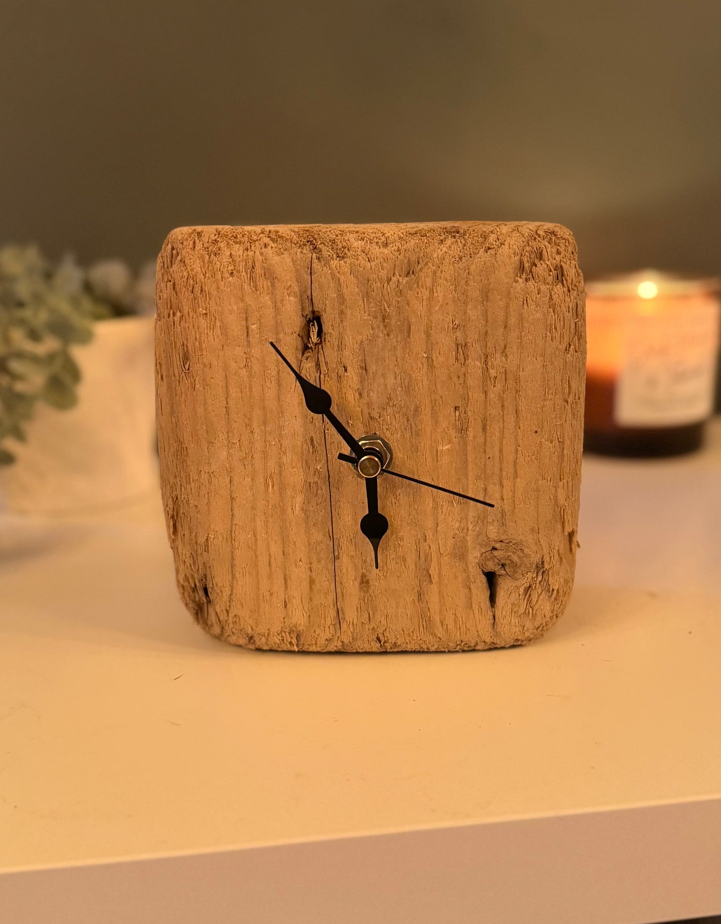 Small Handmade Driftwood Chunky Clock