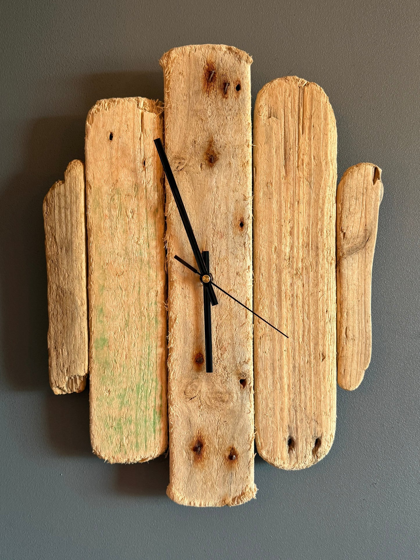 Handmade Driftwood Wall Clock