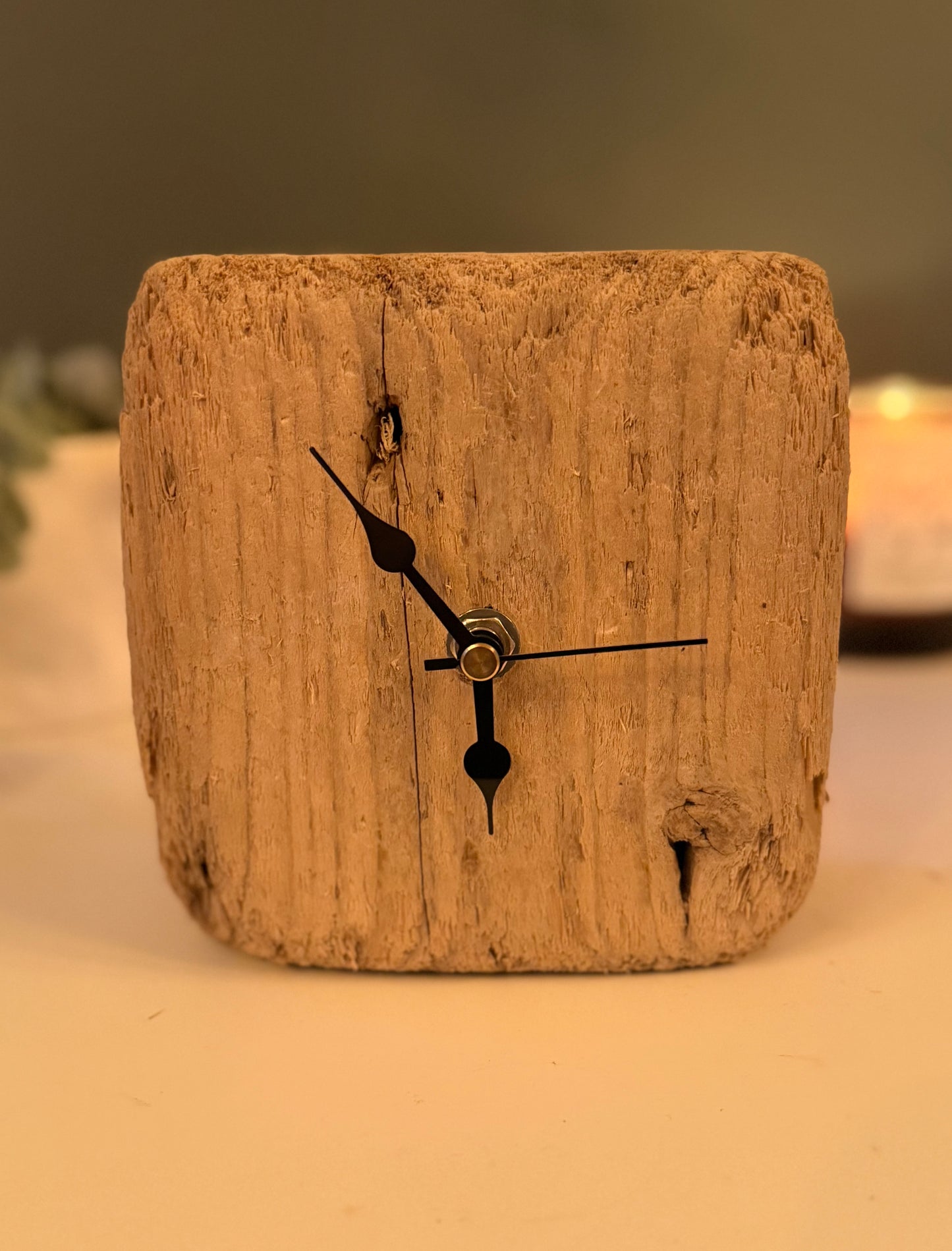 Small Handmade Driftwood Chunky Clock