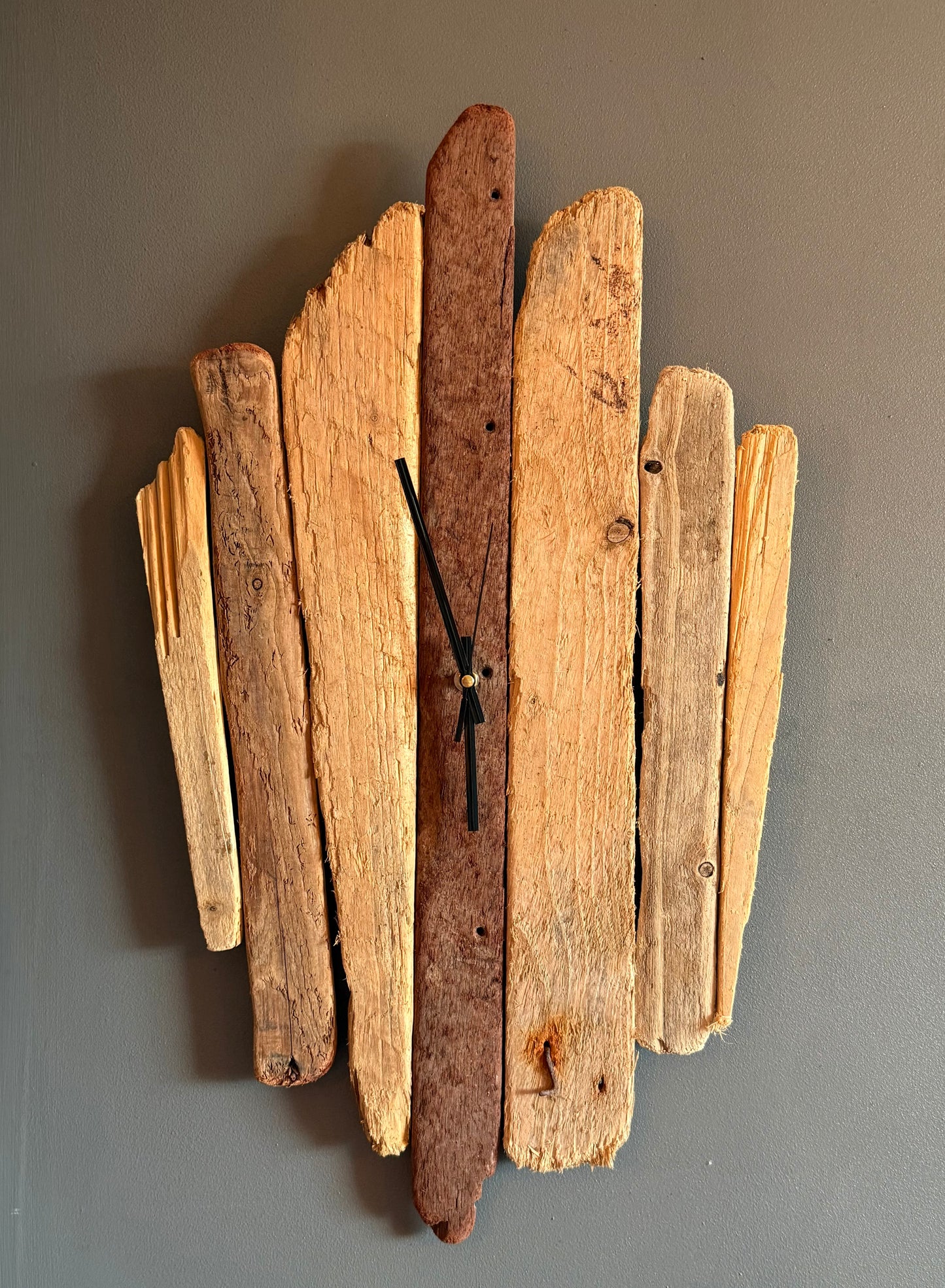 Large Handmade Driftwood Wall Clock
