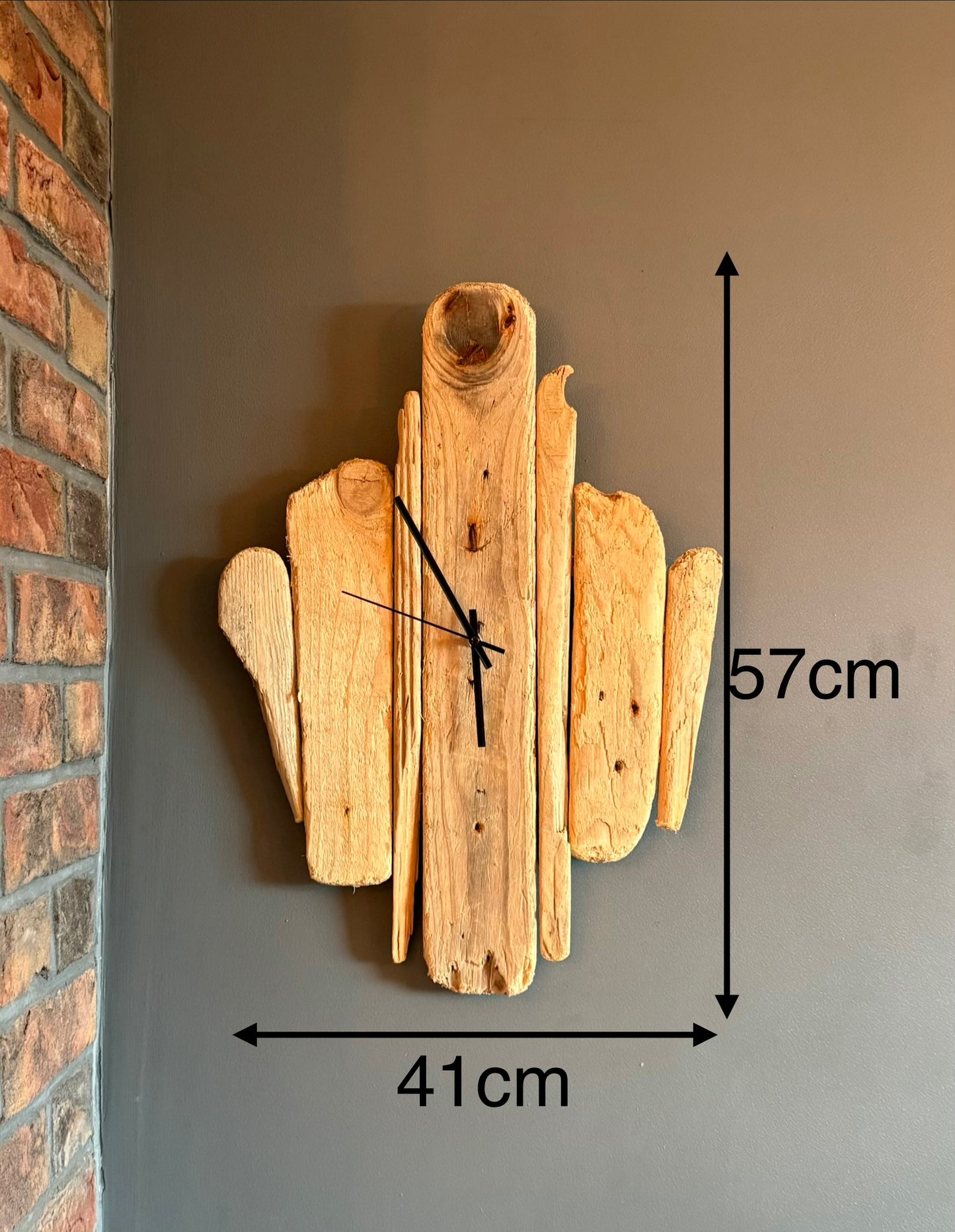 Handmade Driftwood Wall Clock