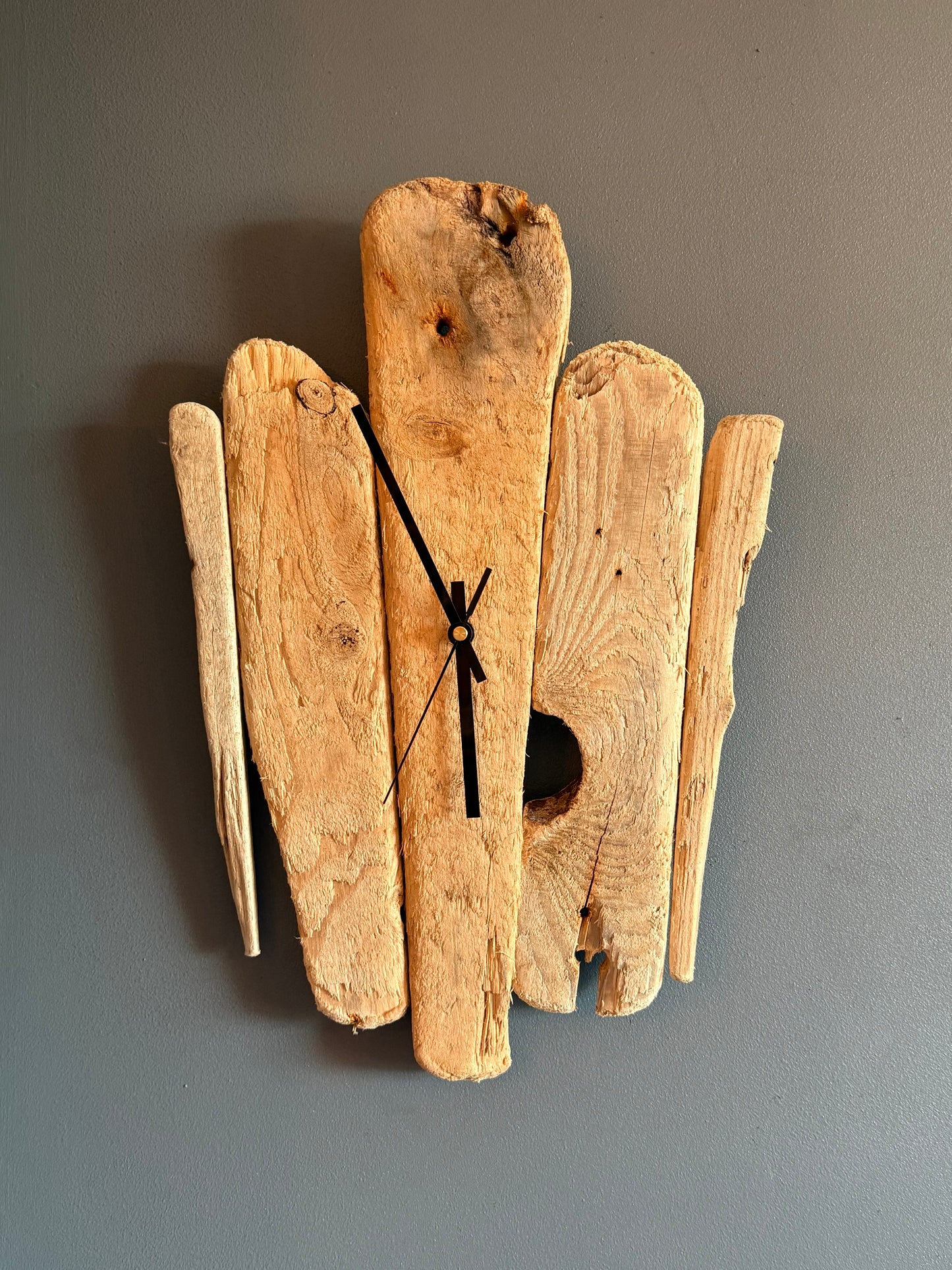 Handmade Driftwood Wall Clock