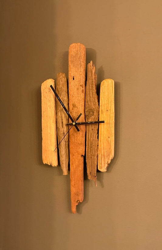 Handmade Driftwood Wall Clock