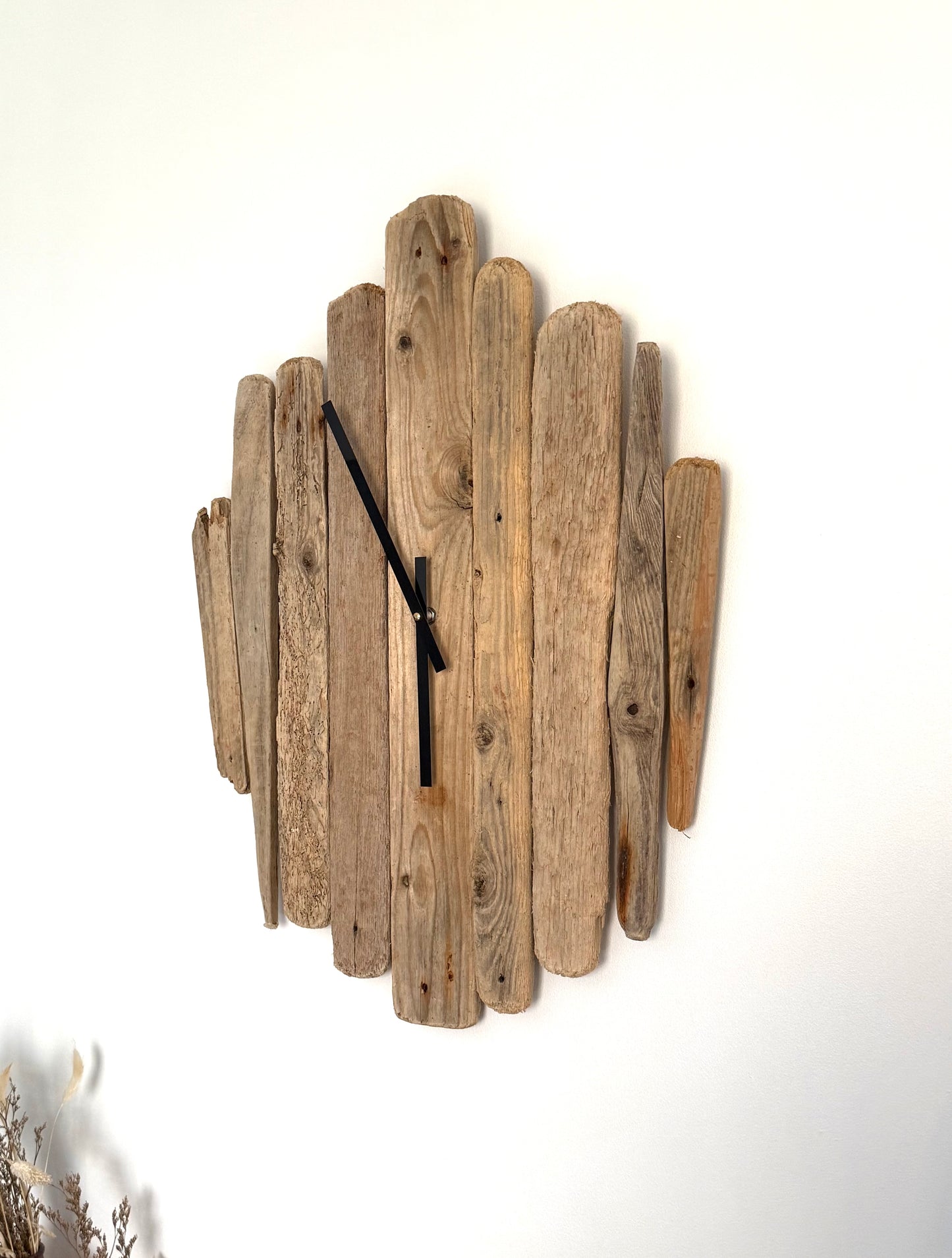 Large Handmade Driftwood Wall Clock