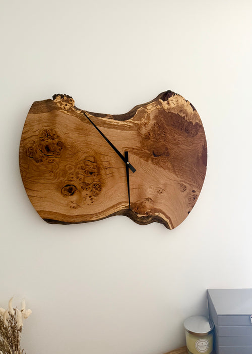 Extra Large Handmade Solid Oak Wall Clock