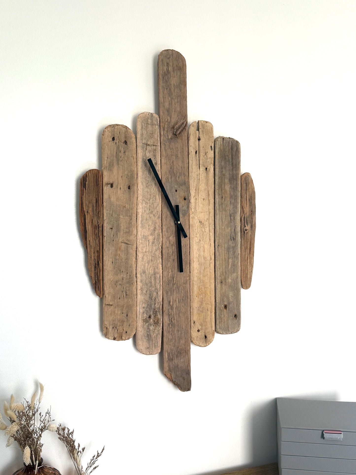 Large Handmade Driftwood Wall Clock