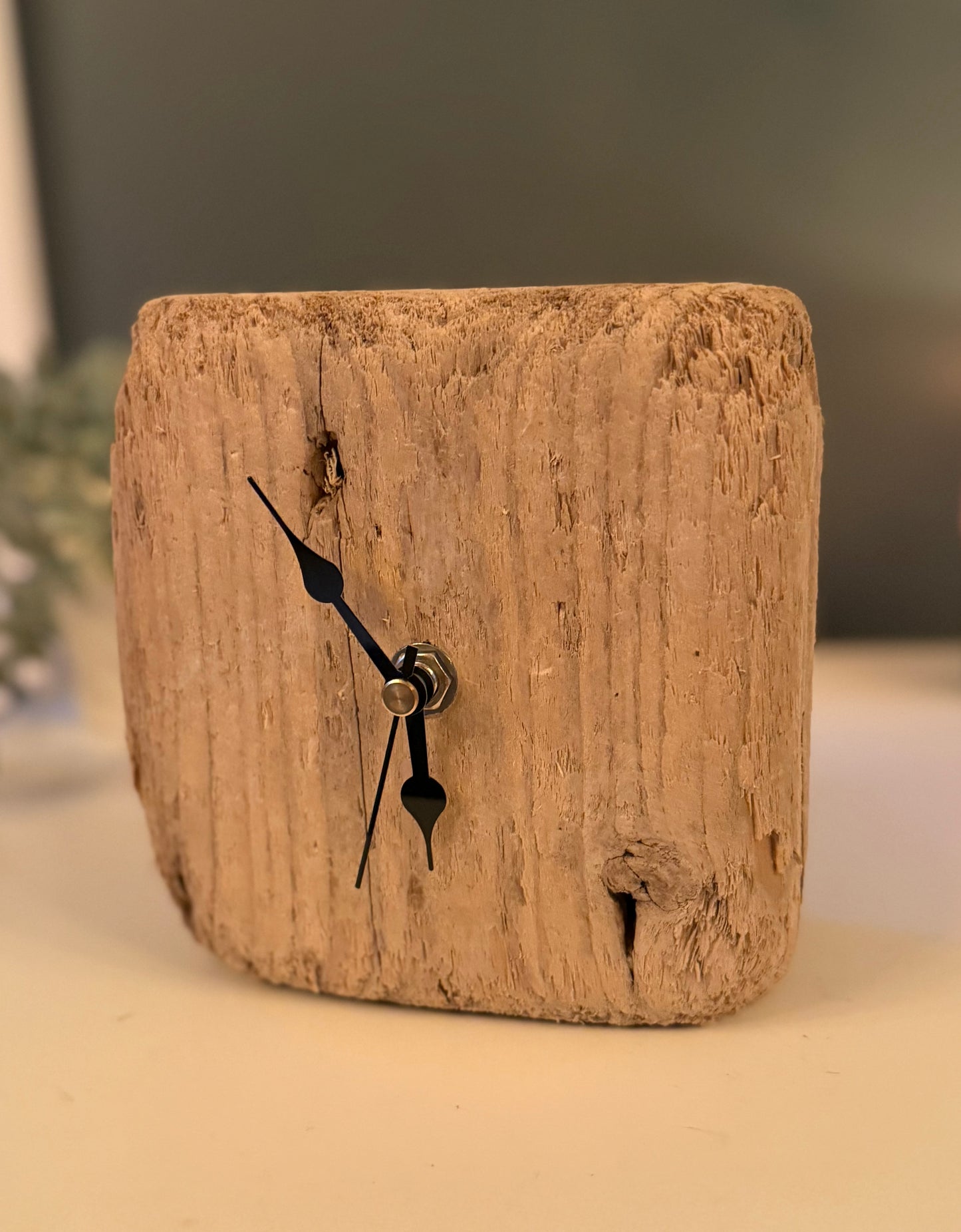 Small Handmade Driftwood Chunky Clock