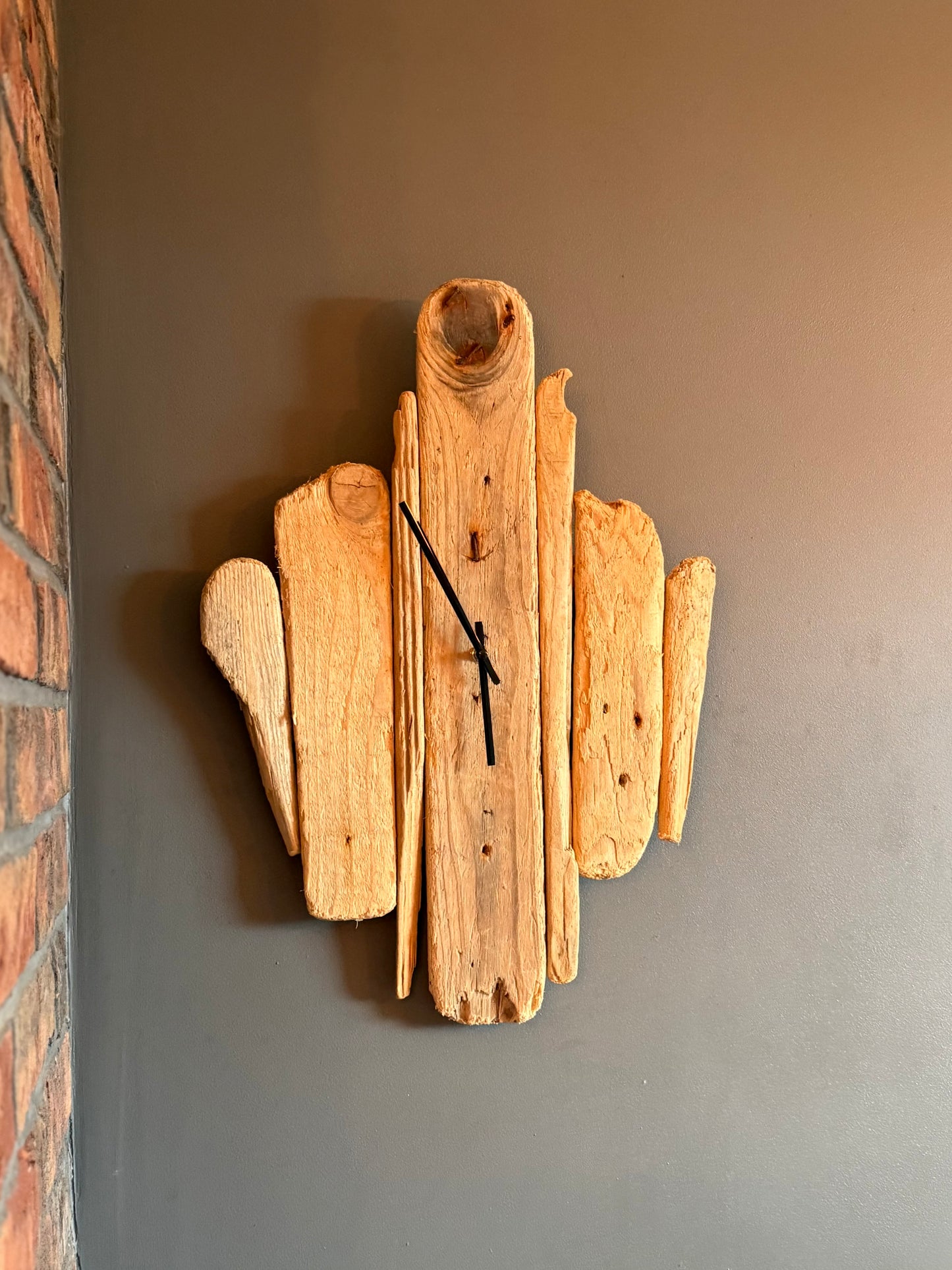 Handmade Driftwood Wall Clock