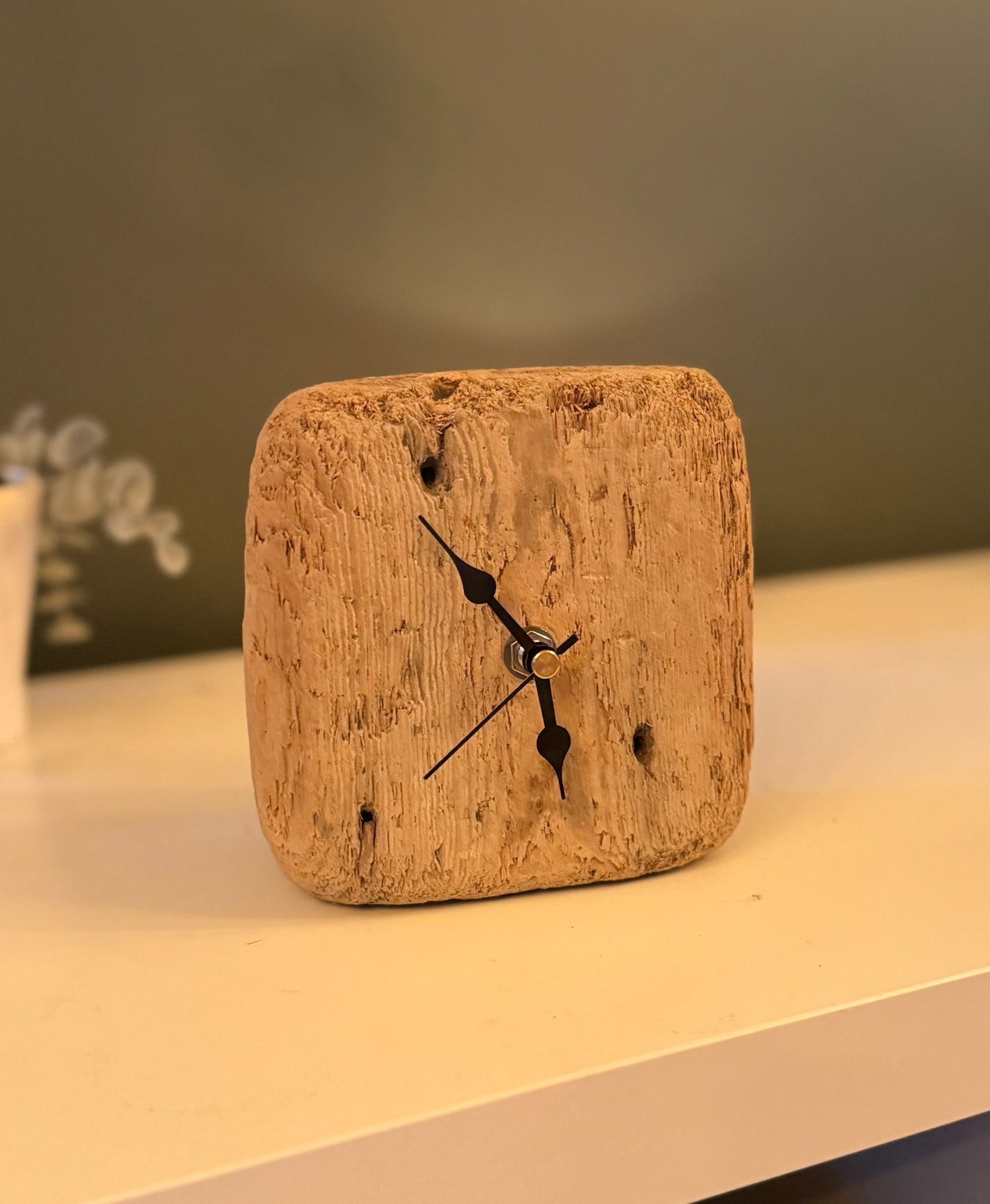 Small Handmade Driftwood Chunky Clock