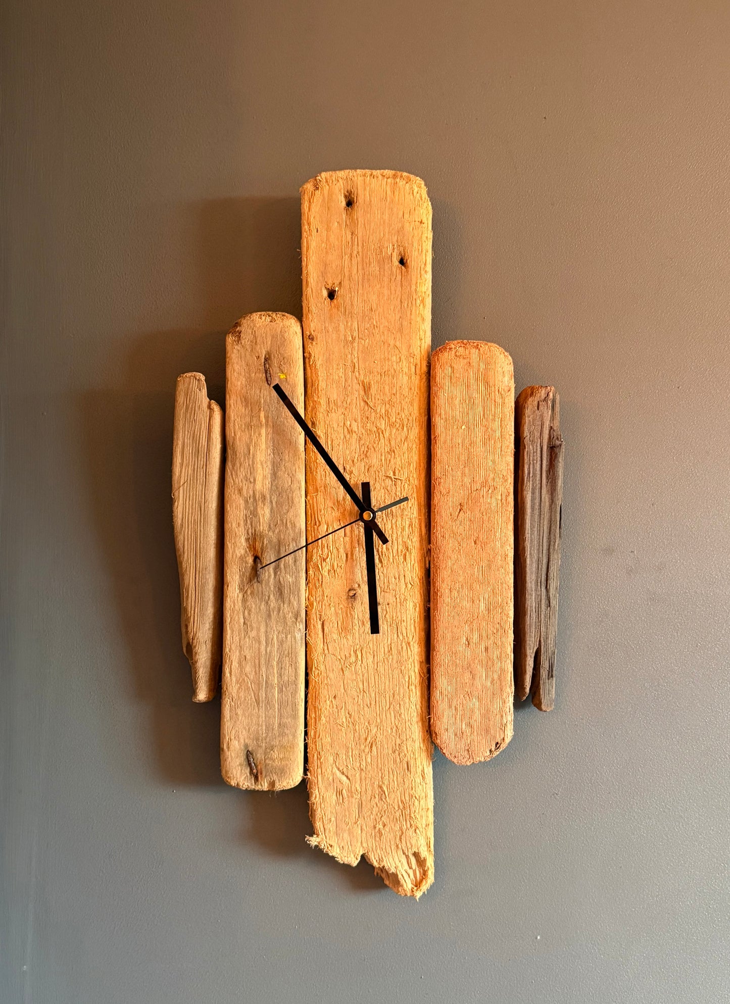Handmade Driftwood Wall Clock
