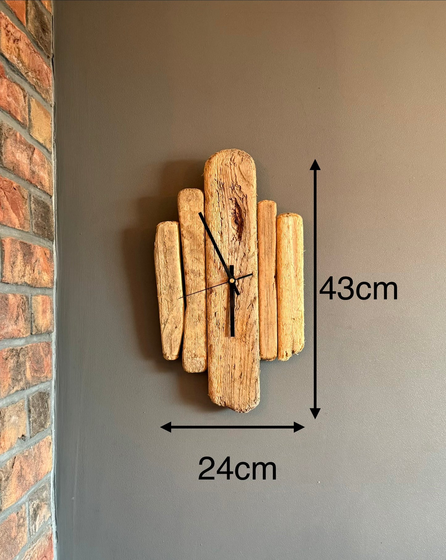 Handmade Driftwood Wall Clock