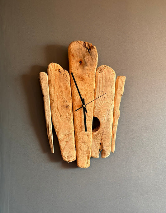 Handmade Driftwood Wall Clock