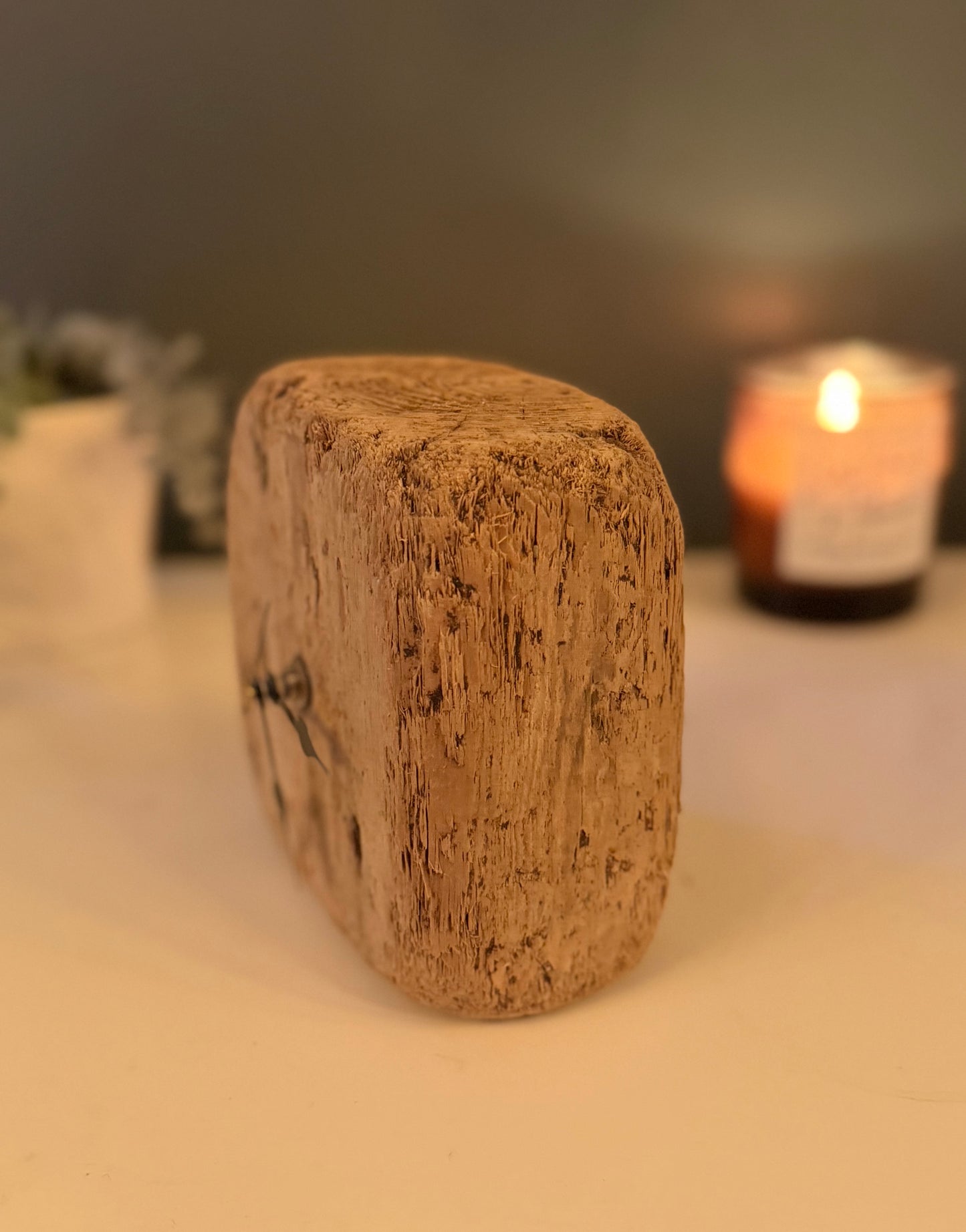 Small Handmade Driftwood Chunky Clock