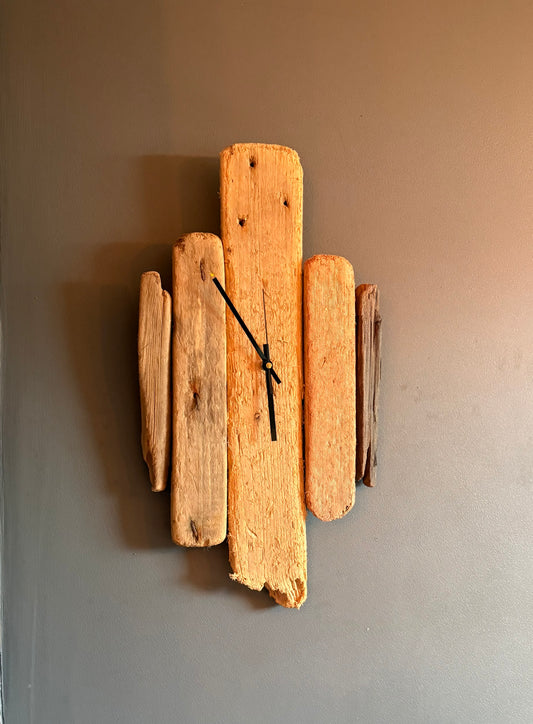 Handmade Driftwood Wall Clock