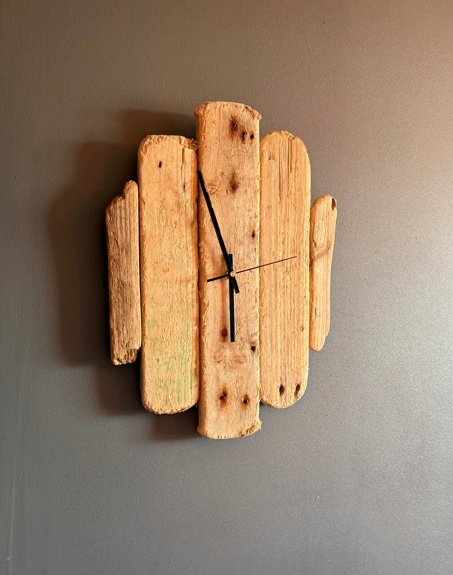Handmade Driftwood Wall Clock