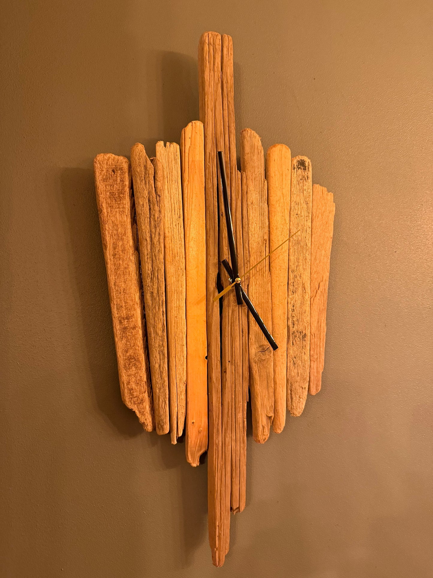 Handmade Driftwood Wall Clock